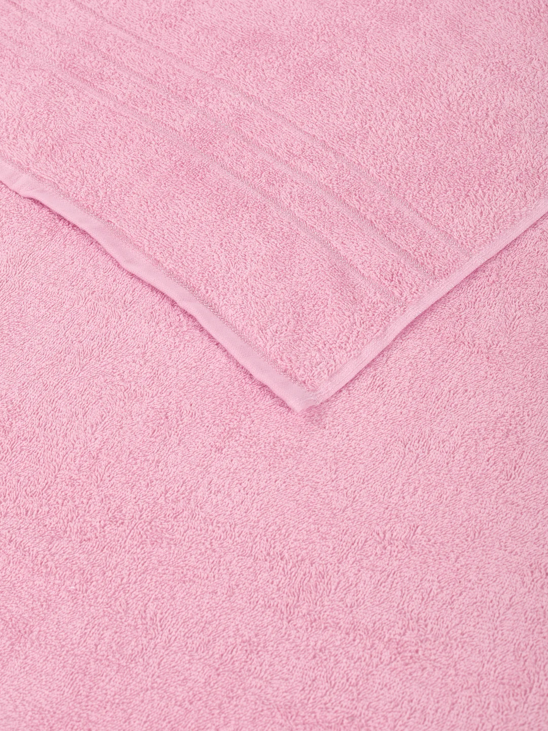 Essential Pink 100% Cotton Solid 340 GSM Bath Towel Soho 1 Pc Pvc Pack - Image 6