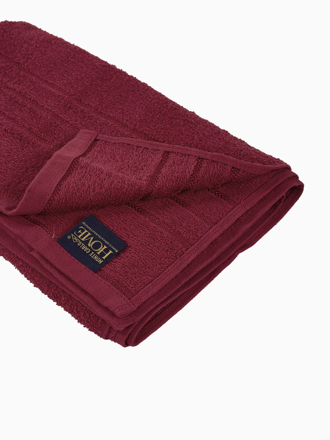 Essential Red 100% Cotton Solid 340 GSM Bath Towel Soho Small 1 Pc Pvc Pack - Image 5