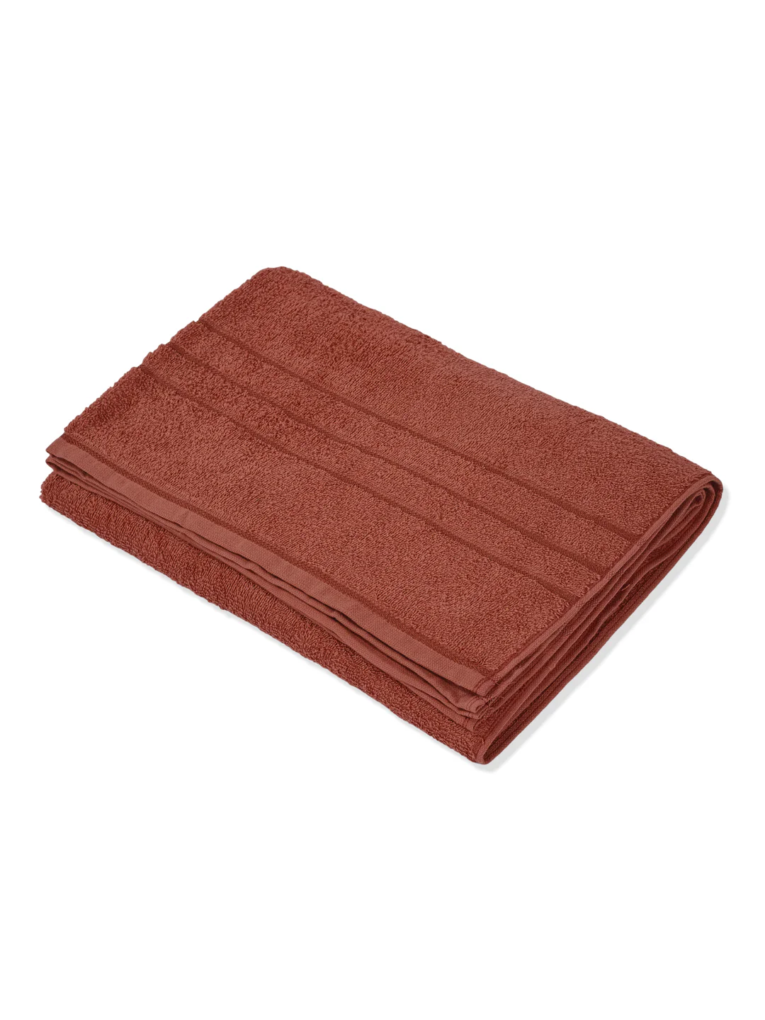 Essential Rust 100% Cotton Solid 340 GSM Bath Towel Soho 1 Pc Pvc Pack - Image 4