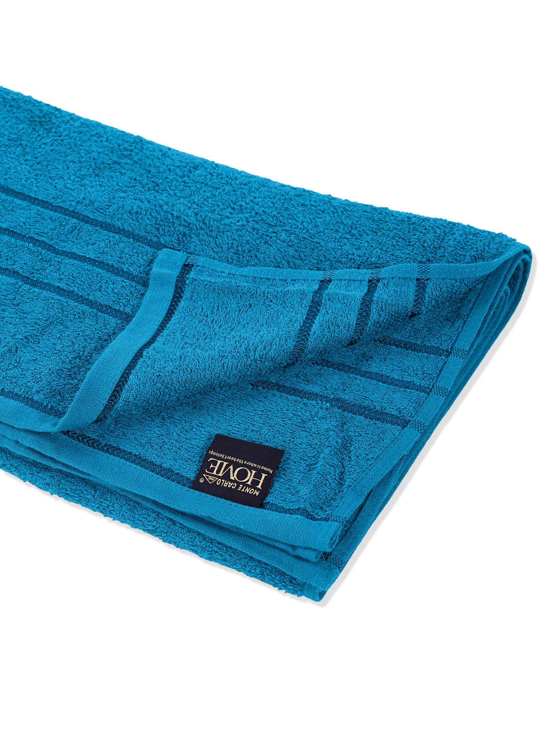 Essential Turquoise Blue 100% Cotton Solid 340 GSM Bath Towel Soho 1 Pc Pvc Pack - Image 5