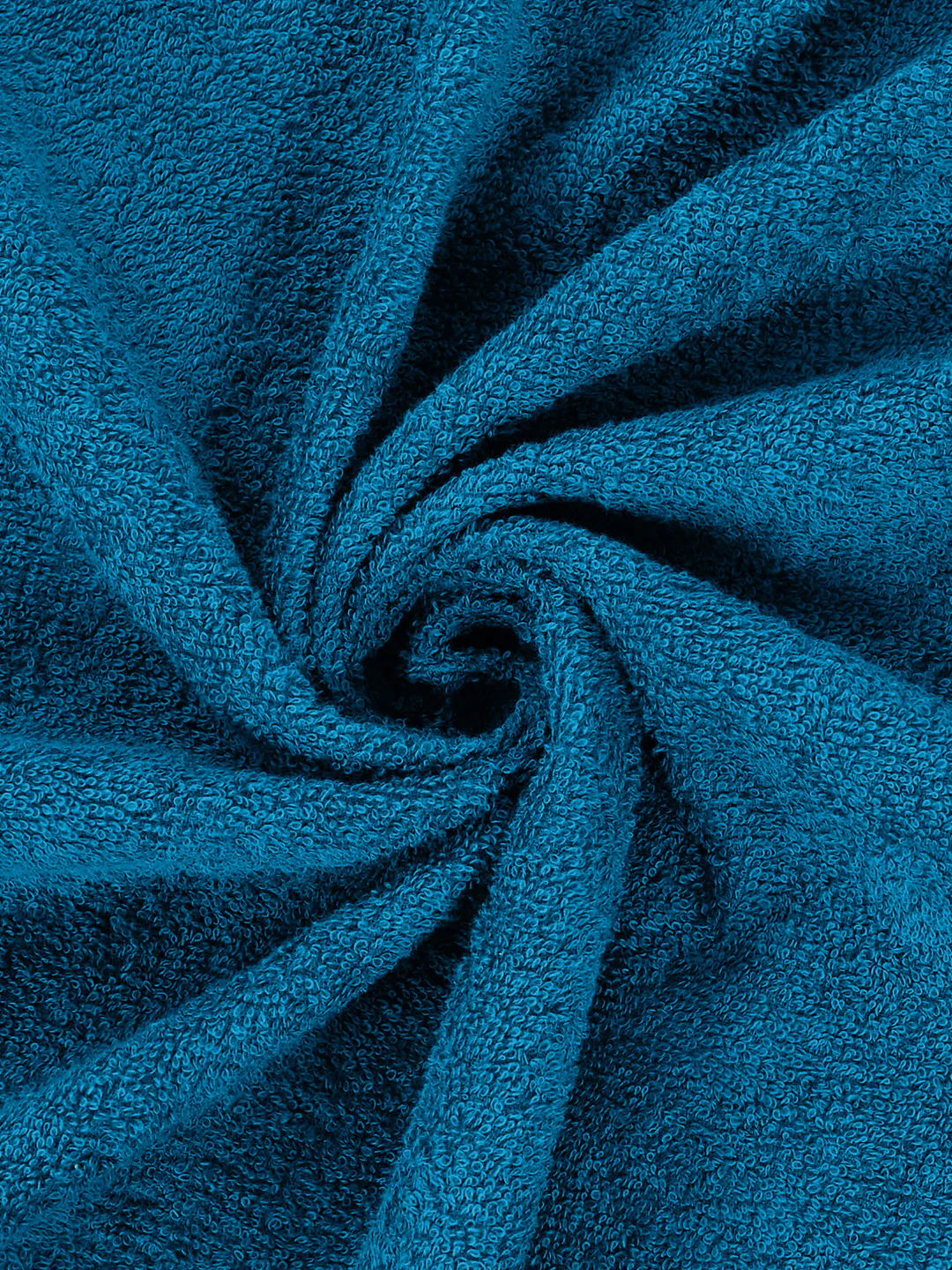 Essential Turquoise Blue 100% Cotton Solid 340 GSM Bath Towel Soho 1 Pc Pvc Pack - Image 7