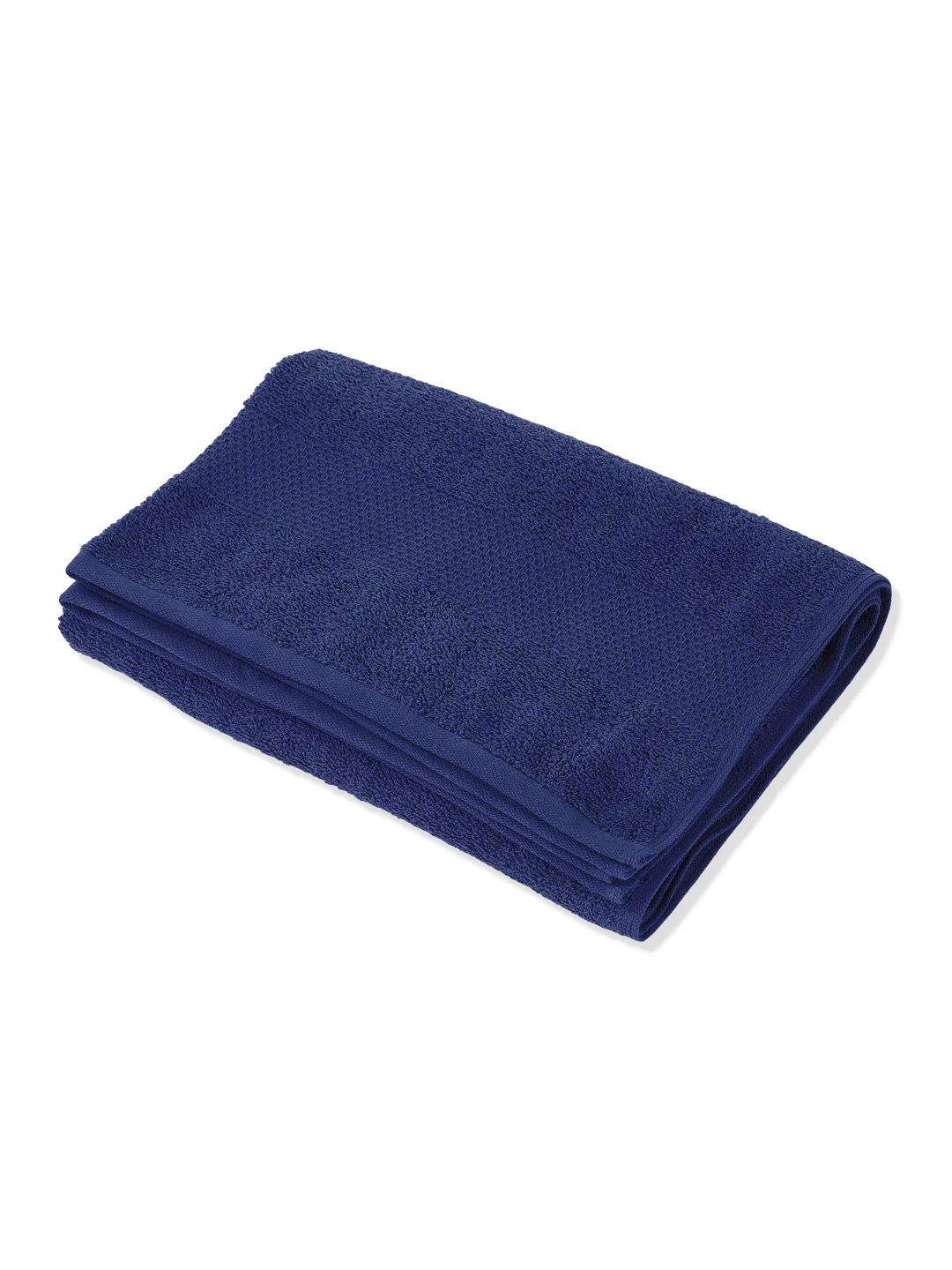Essential Twilight Blue 100% Cotton Solid 380 GSM Bath Towel Super Charm 1 Pc Pvc Pack - Image 4