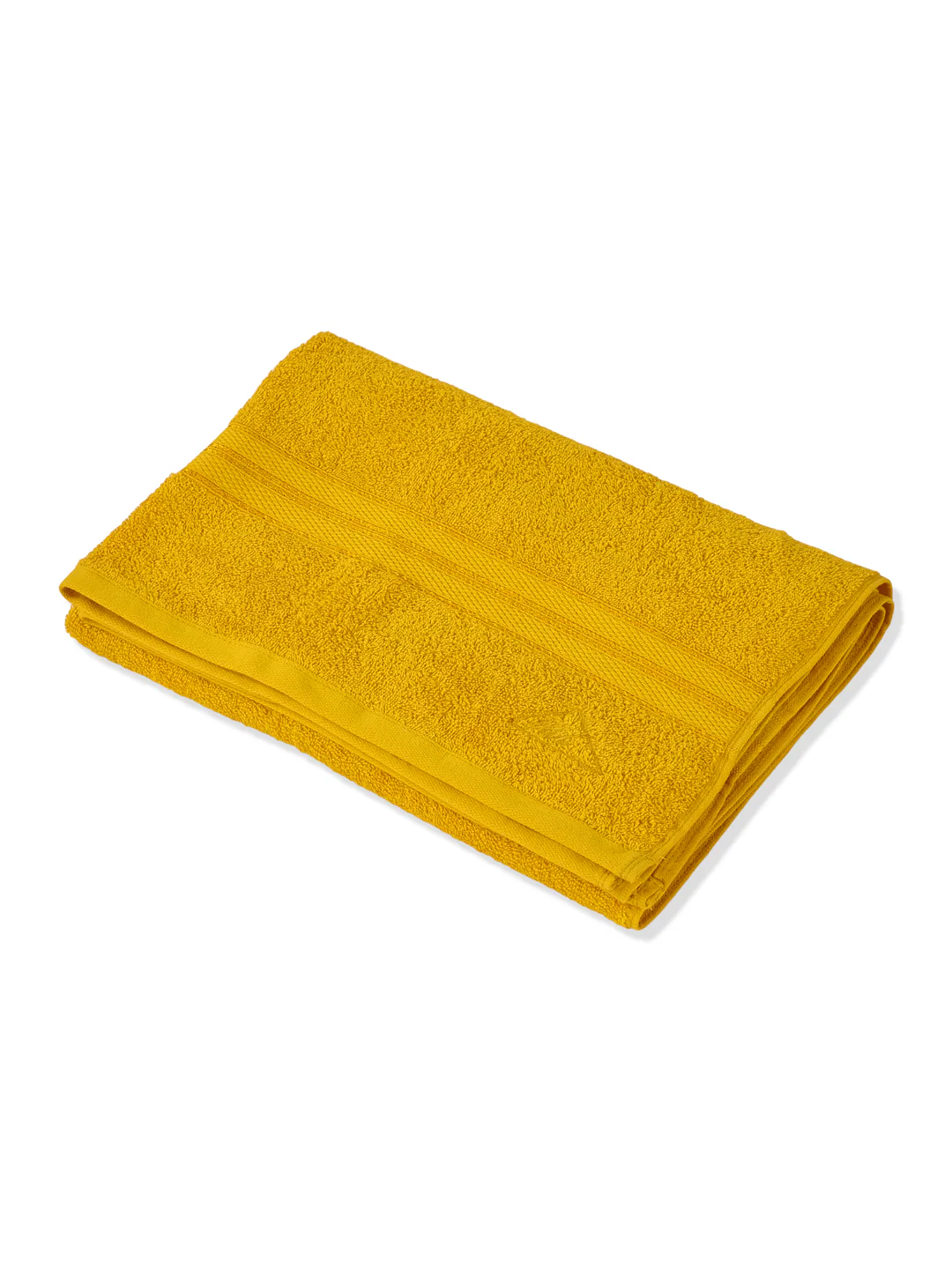 Essential Yellow 100% Cotton Solid 400 GSM Bath Towel Jasper 1 Pc Pvc Pack - Image 4