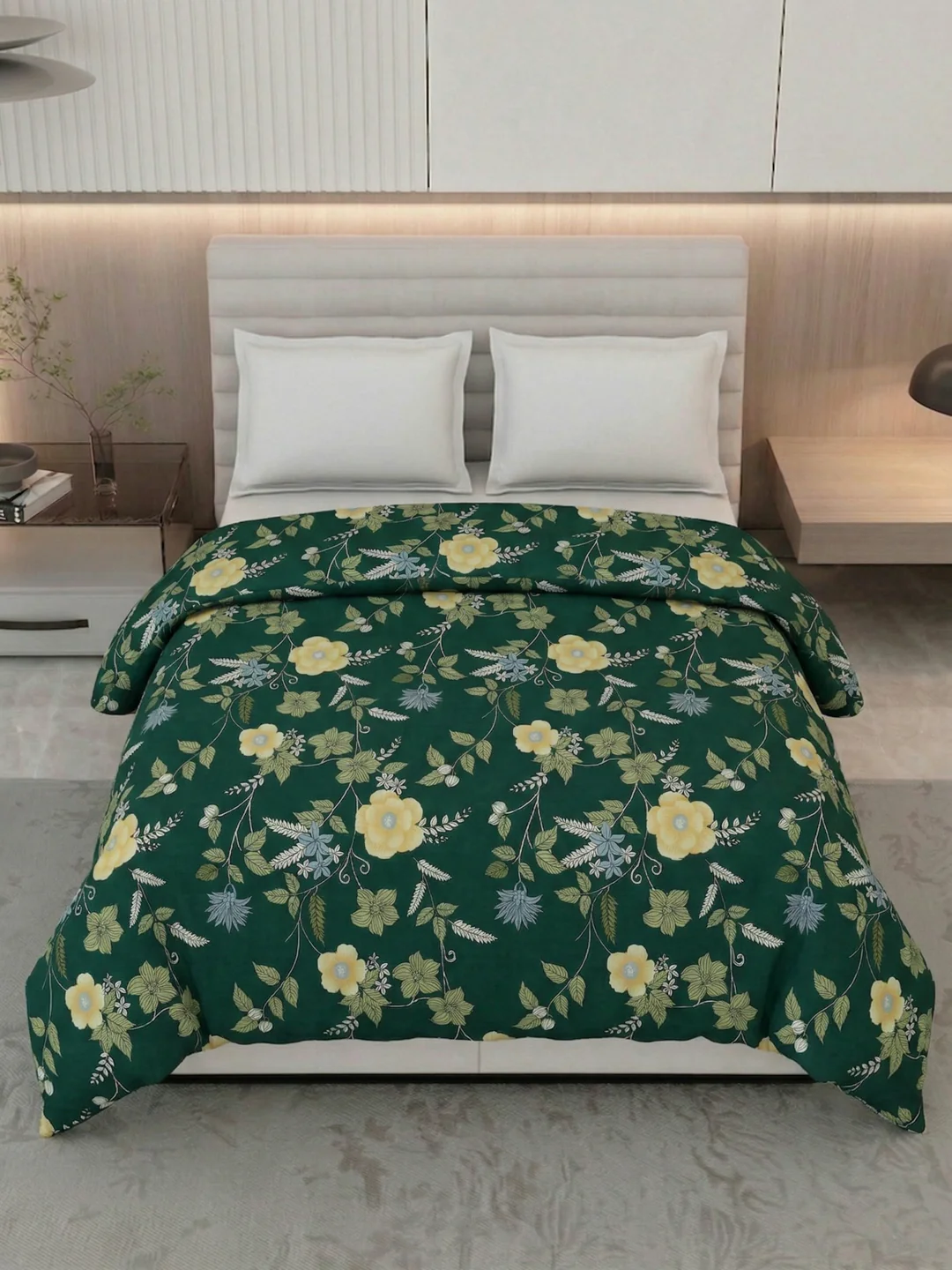 Floral Print Double Bed 3 Ply 105 GSM Comforter Timeless Collection Weight 1.6 kg - Image 4