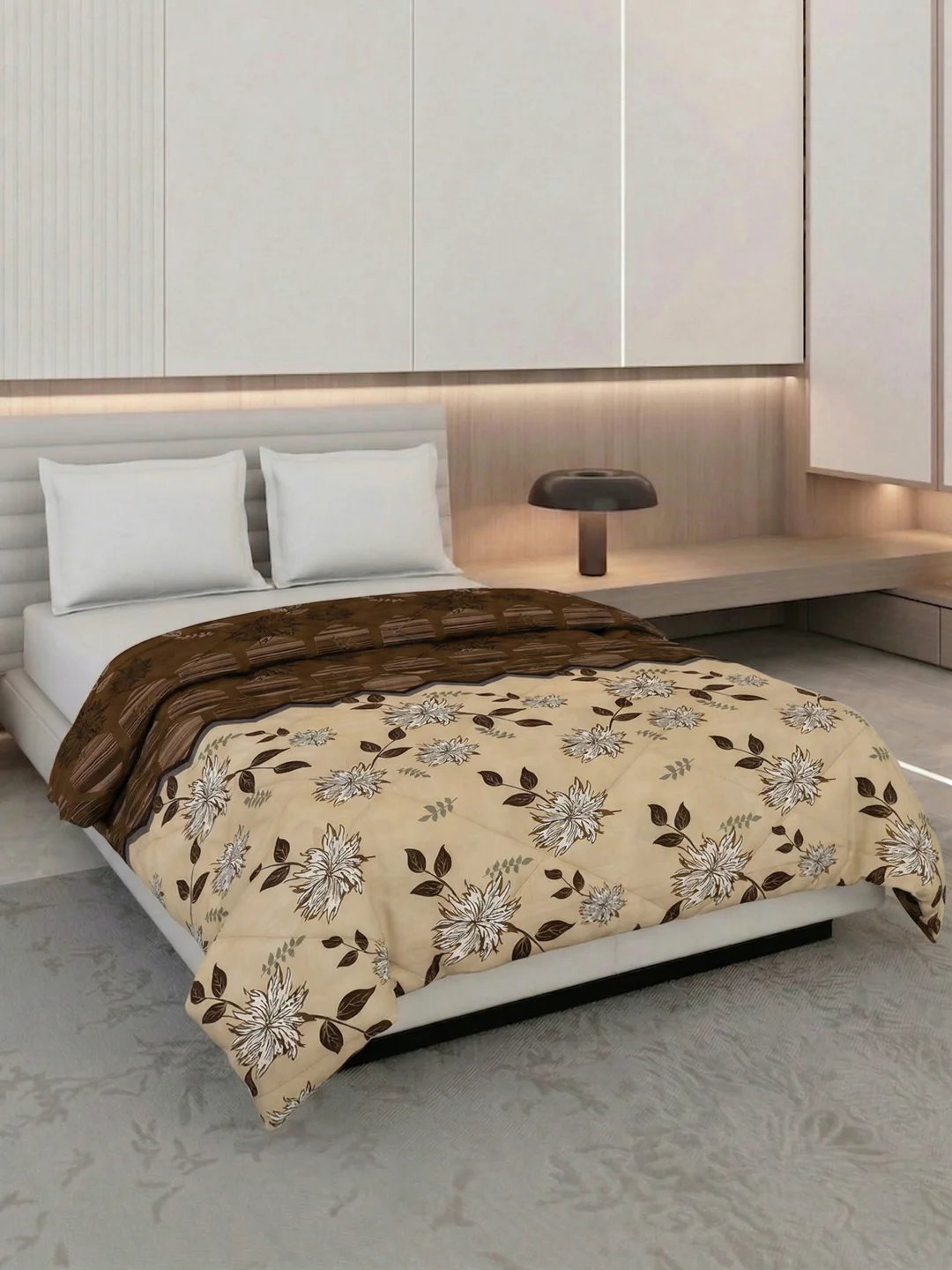 Floral Print Double Bed 3 Ply 105 GSM Comforter Timeless Collection Weight 1.6 kg - Image 2