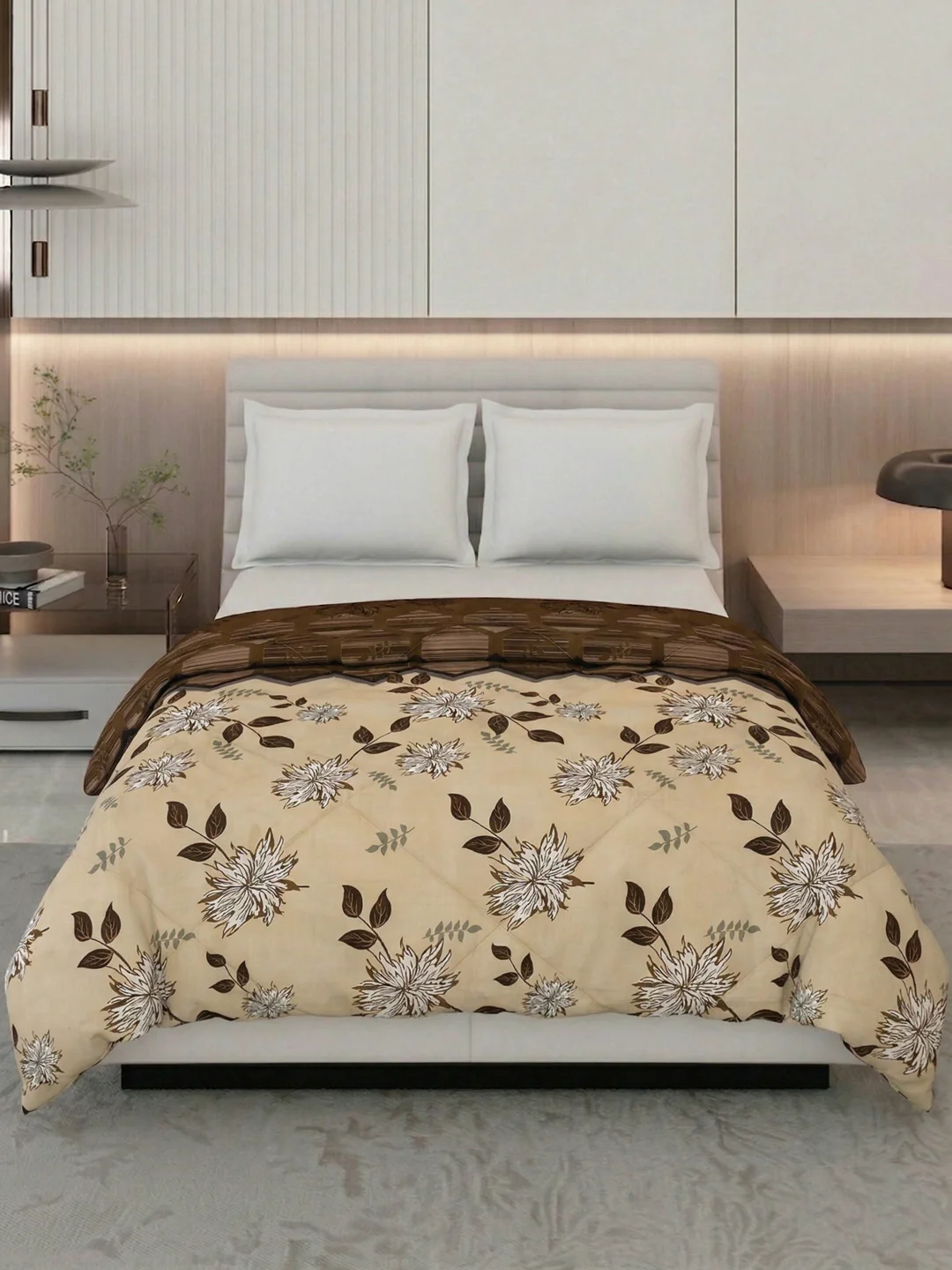Floral Print Double Bed 3 Ply 105 GSM Comforter Timeless Collection Weight 1.6 kg - Image 3