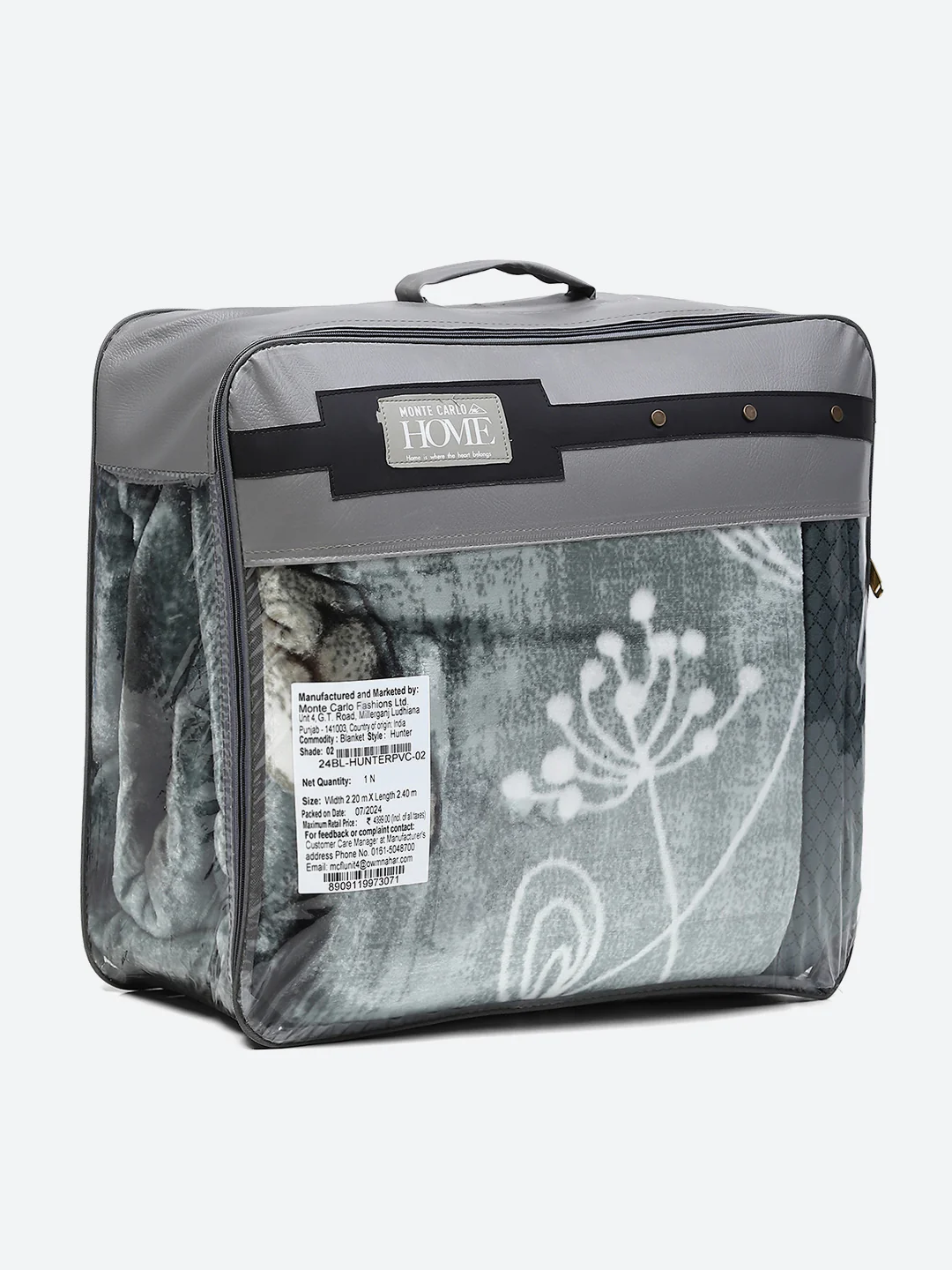 Floral Print Double Bed 947 GSM Blanket for Heavy Winter -2 Ply (Weight 5 kg) - Image 8