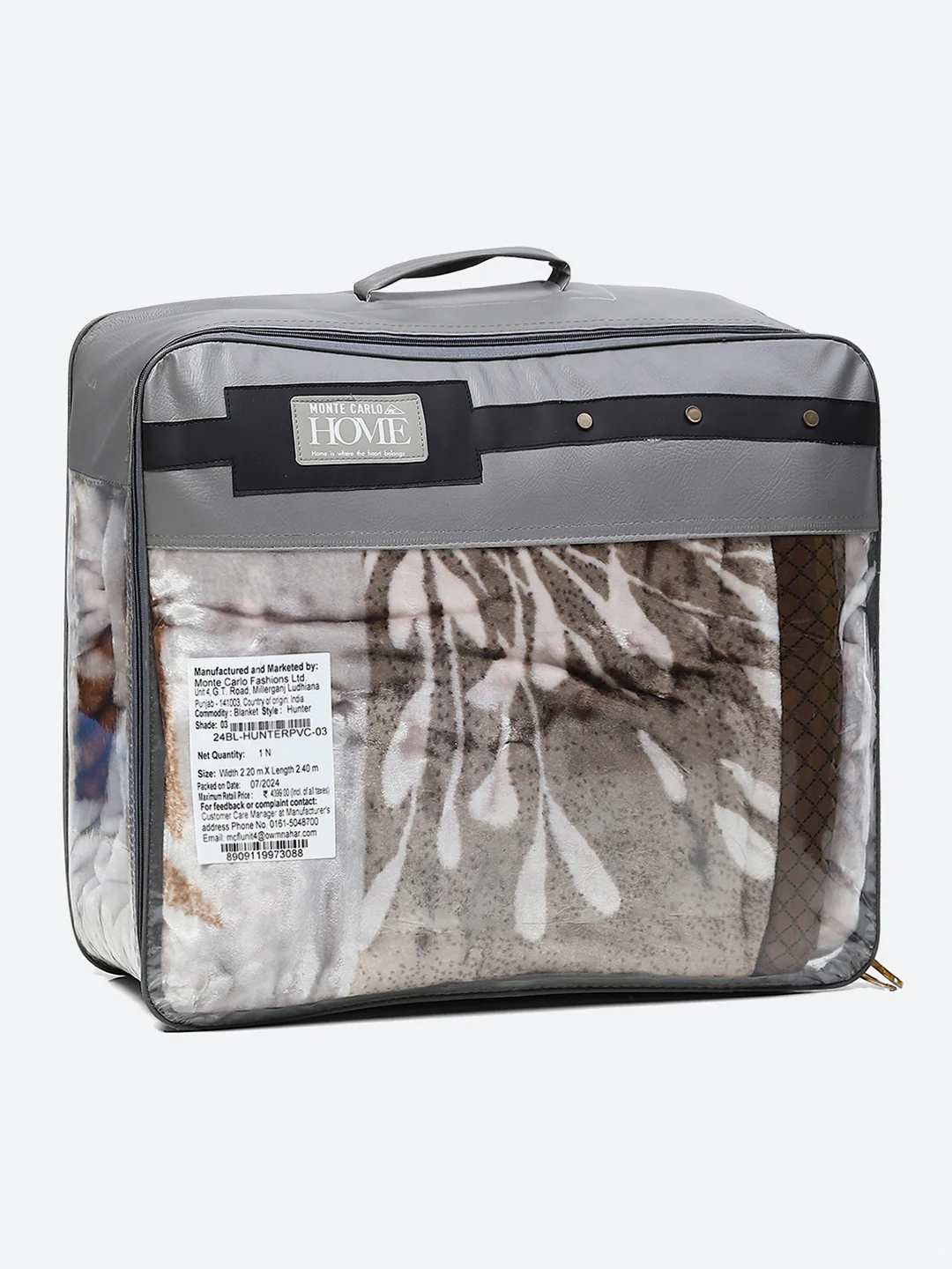 Floral Print Double Bed 947 GSM Blanket for Heavy Winter -2 Ply (Weight 5 kg) - Image 8