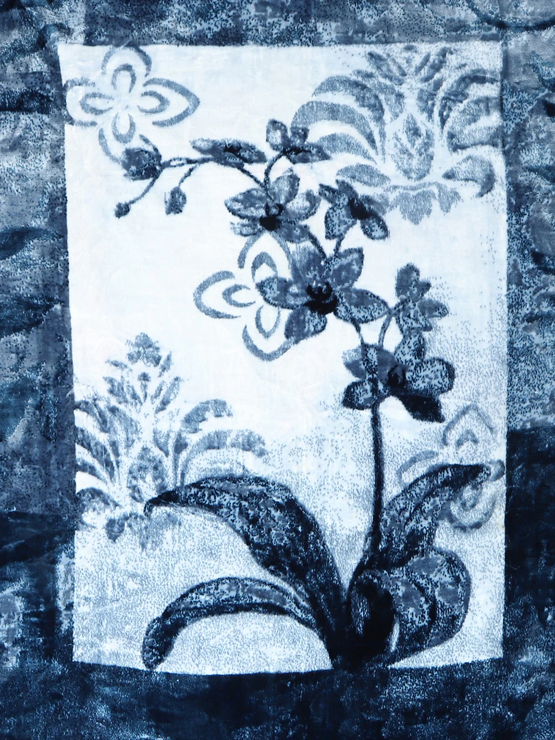 Floral Print Double Bed 947 GSM Blanket for Heavy Winter -2 Ply (Weight 5 kg) - Image 6