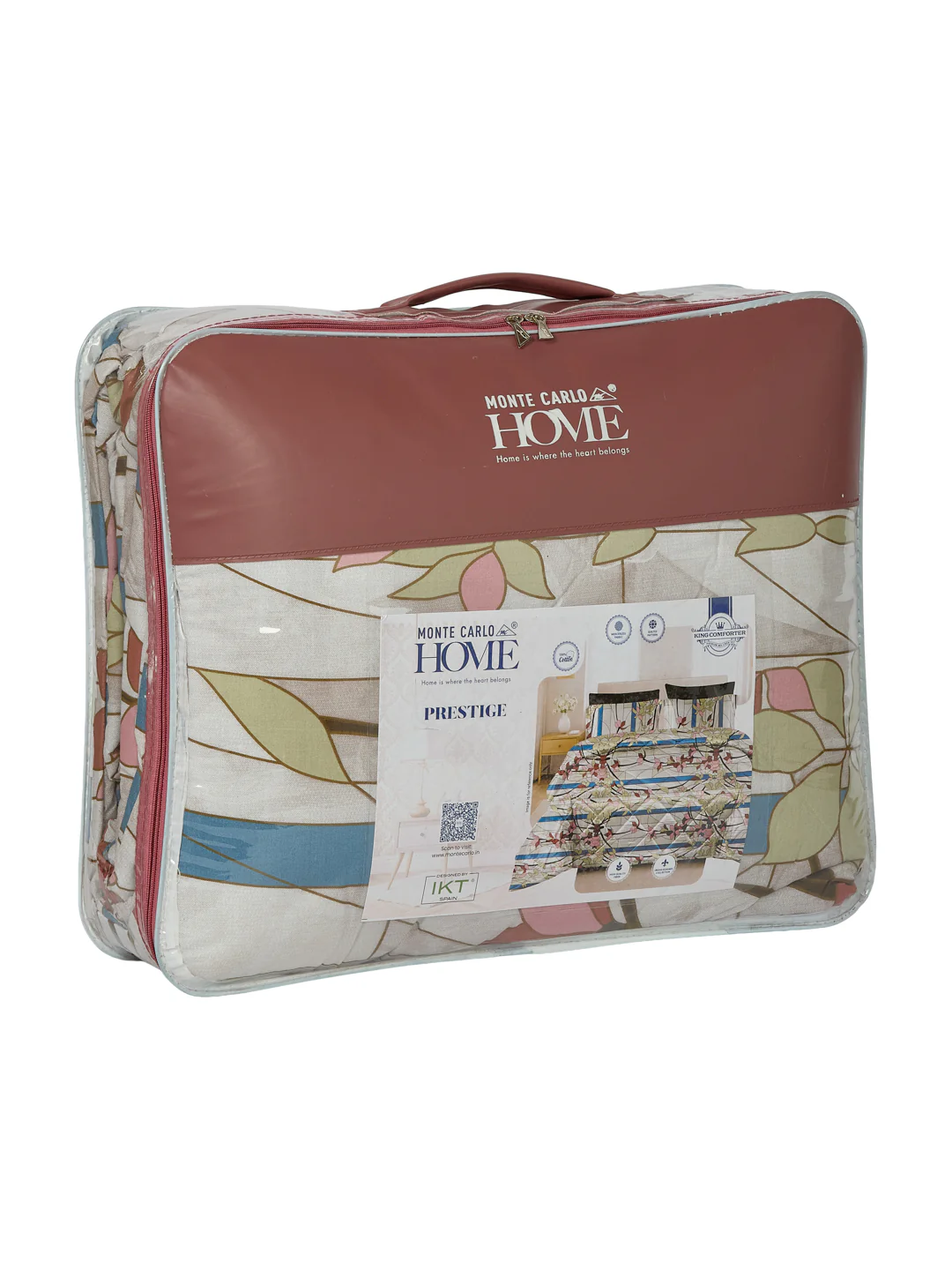 Floral Print King Size 3 Ply 150 GSM Comforter Prestige Collection Weight 2.5 kg - Image 10