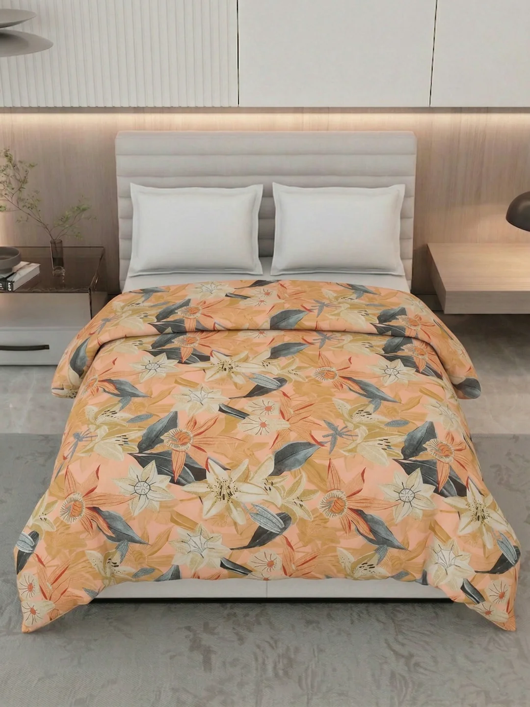 Floral Print King Size 3 Ply 150 GSM Comforter Prestige Collection Weight 2.5 kg - Image 4