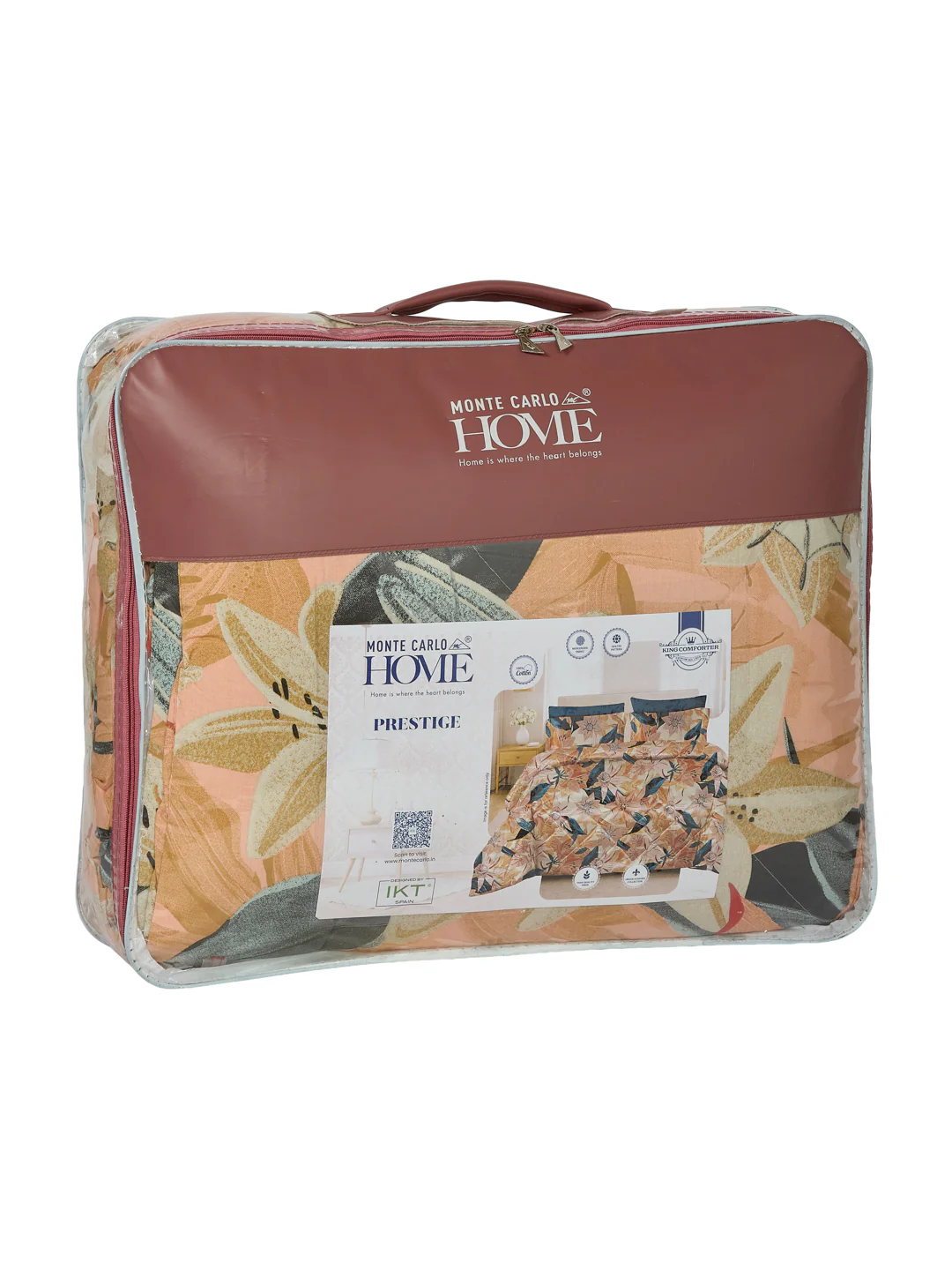 Floral Print King Size 3 Ply 150 GSM Comforter Prestige Collection Weight 2.5 kg - Image 10