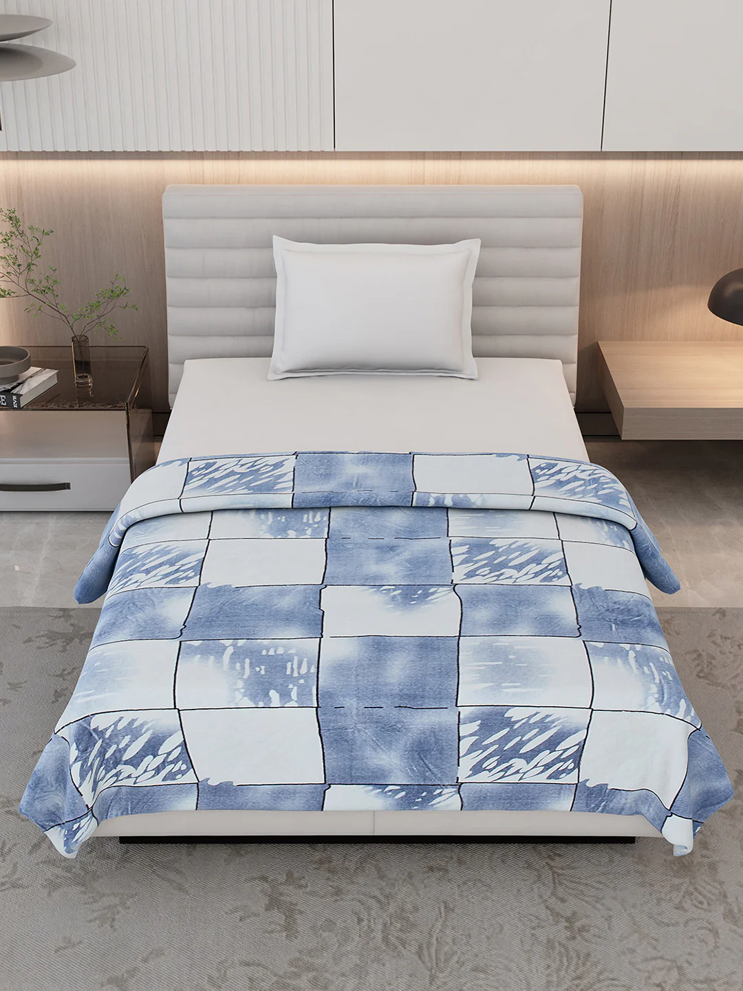 Floral Print Single Bed 210 GSM Blanket for AC Room - (Grace) - Image 2