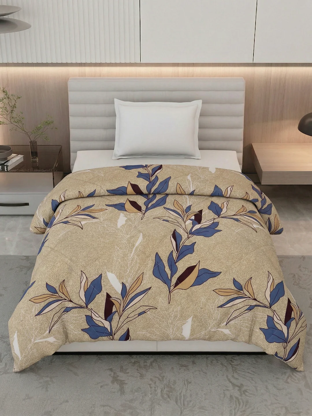 Floral Print Single Bed 3 Ply 105 GSM Comforter Timeless Collection Weight 950 g - Image 4