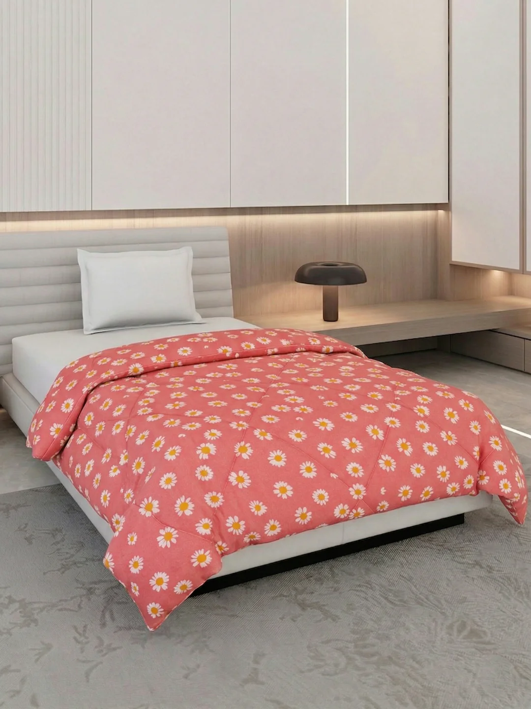 Floral Print Single Bed 3 Ply 105 GSM Comforter Timeless Collection Weight 950 g - Image 2