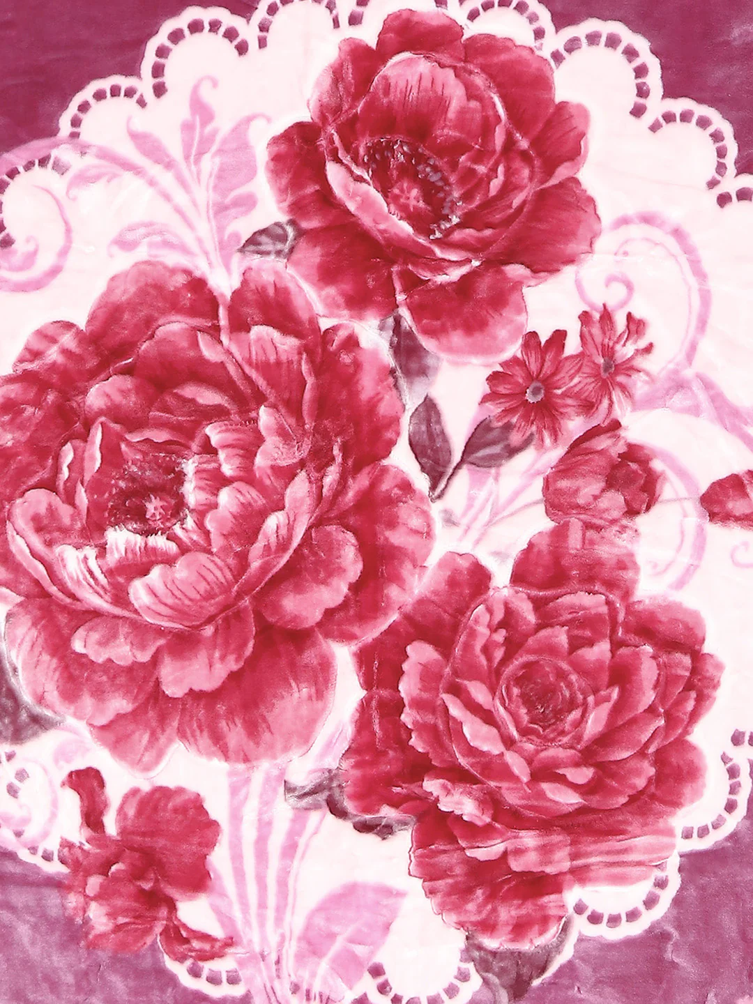 Floral Print Single Bed 852 GSM Blanket for Heavy Winter -2 Ply (Weight 3 kg) - Image 10