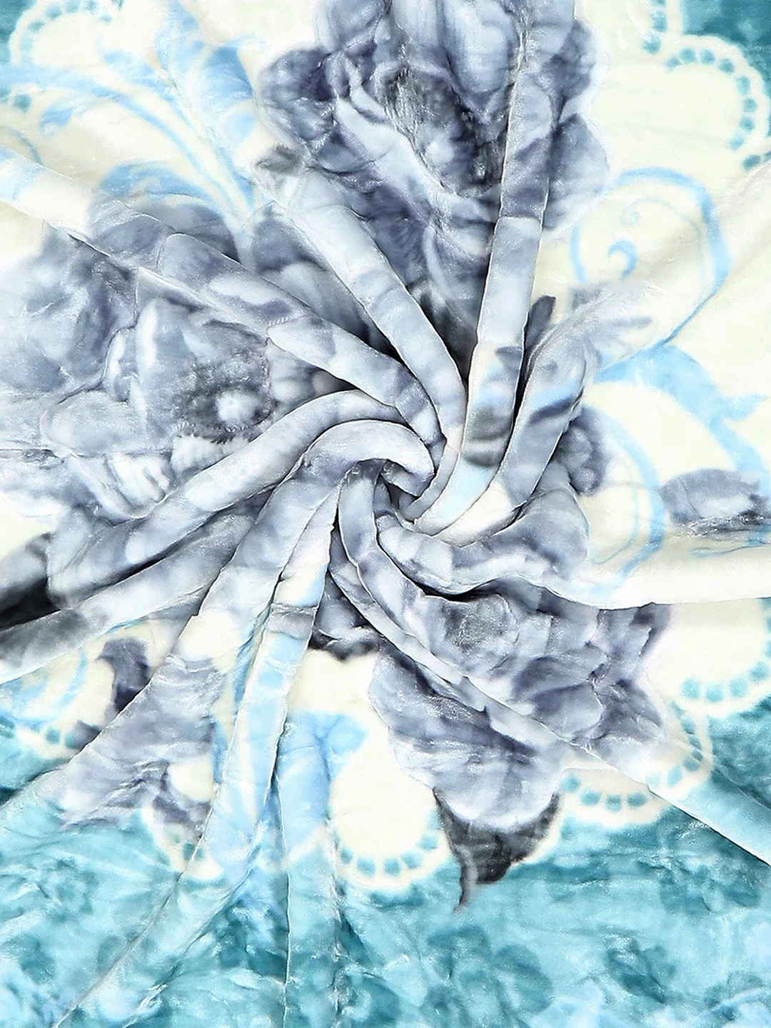 Floral Print Single Bed 852 GSM Blanket for Heavy Winter -2 Ply (Weight 3 kg) - Image 11