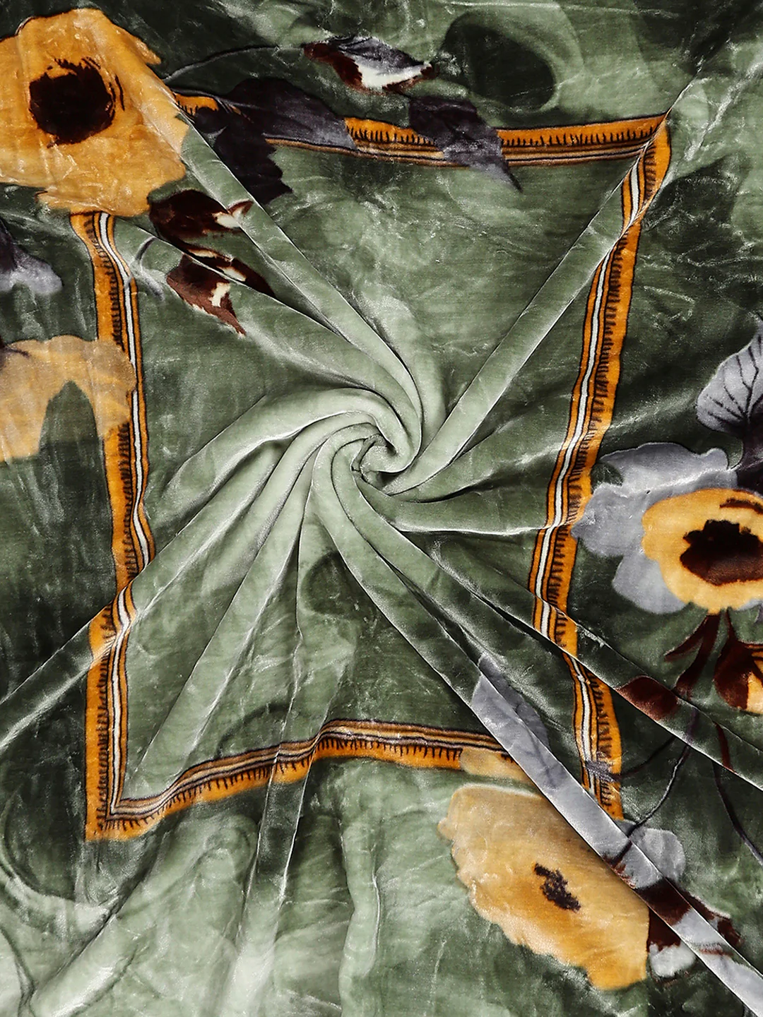 Floral Printed Double Bed 2 Ply, 947 GSM Blanket for Heavy Winter - (Bandhan) with Fragrance - Image 7