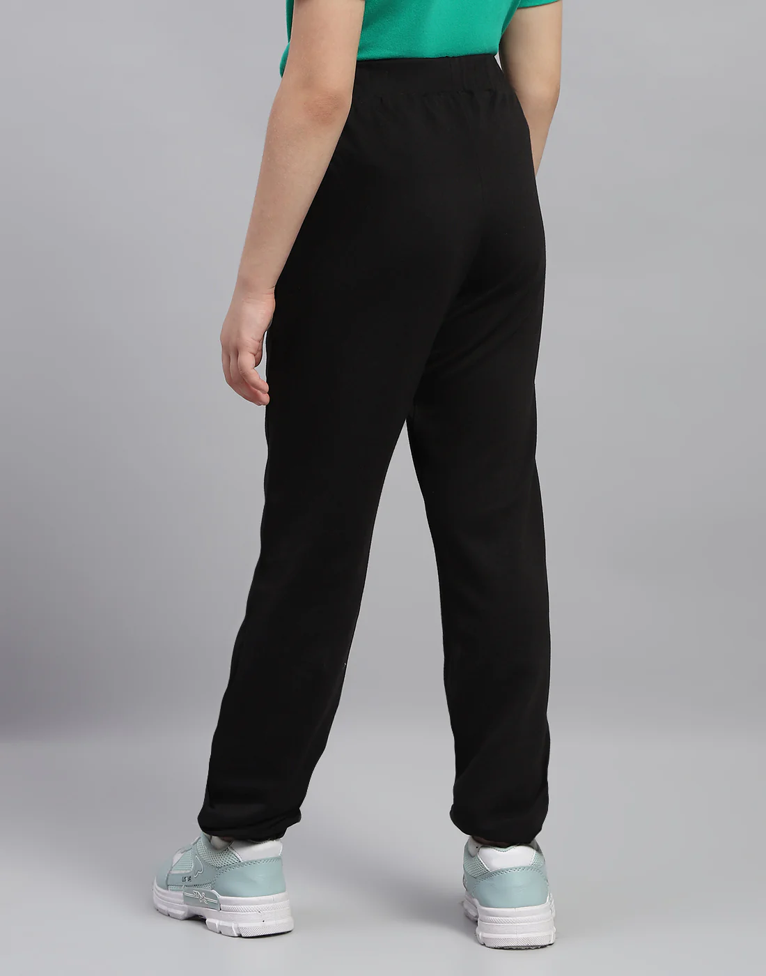 Girls Black Printed Regular Fit Lower - Image 5