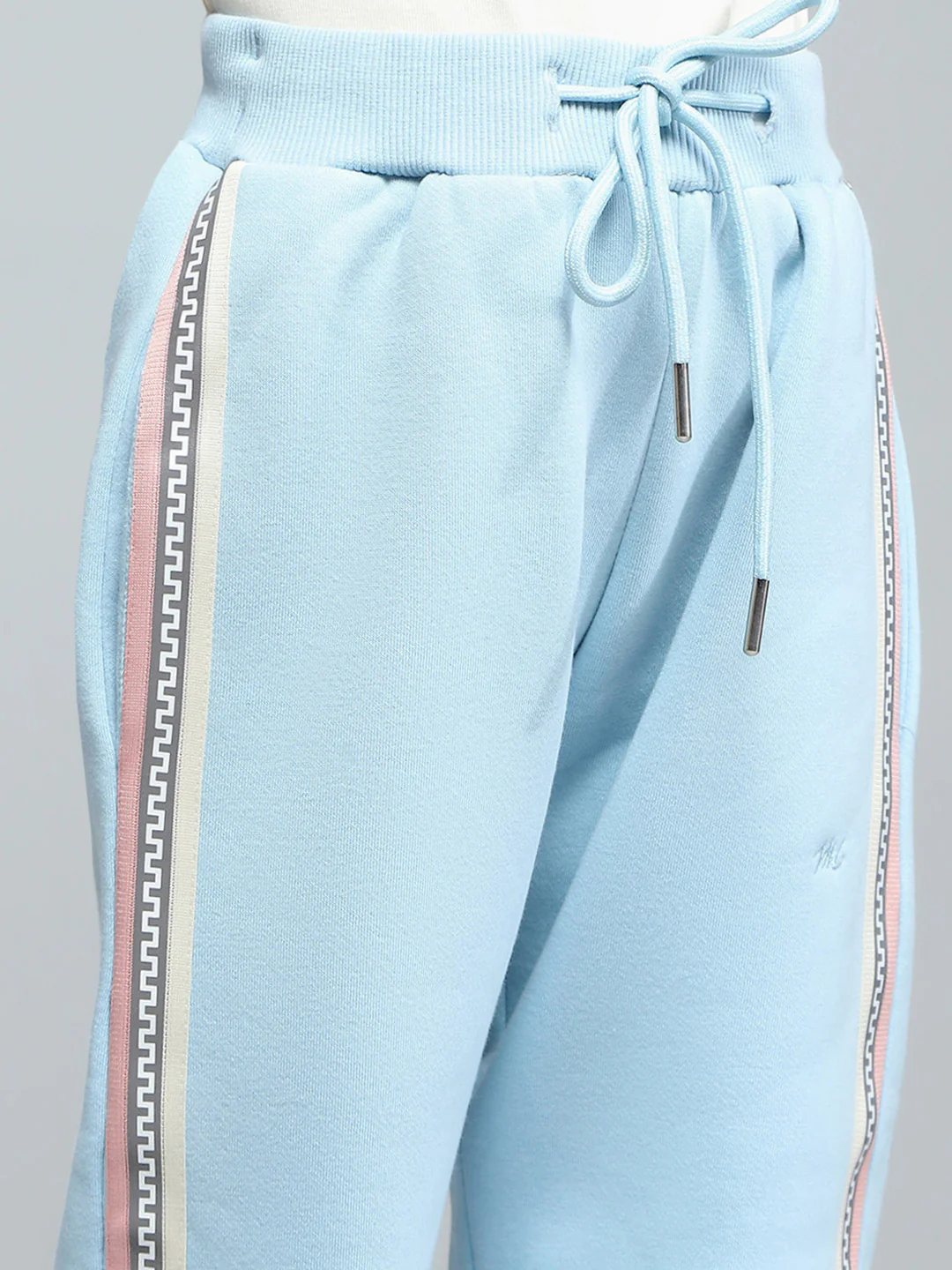 Girls Blue Printed Regular Fit Lower - Image 6