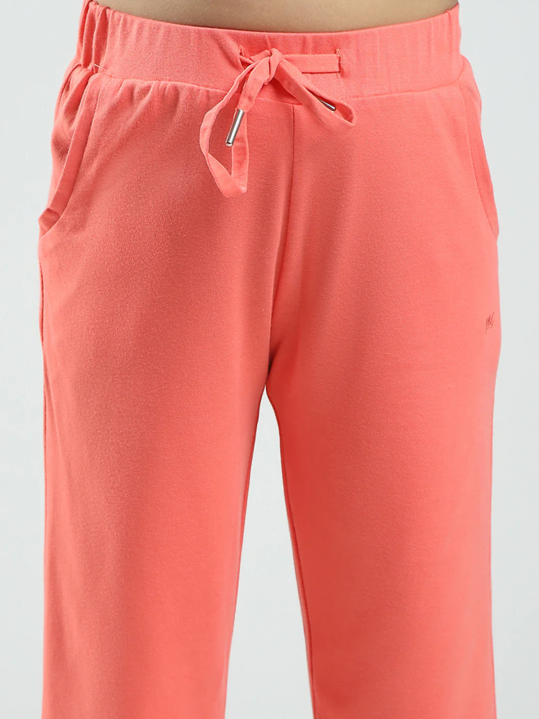 Girls Coral Solid Regular Fit Capri - Image 6