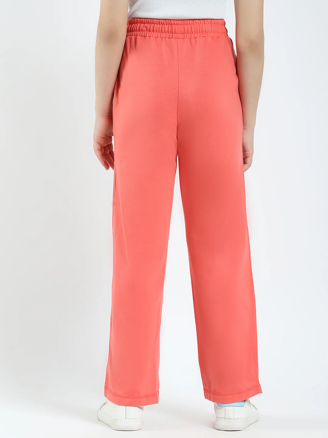 Girls Coral Solid Regular Fit Lower - Image 5