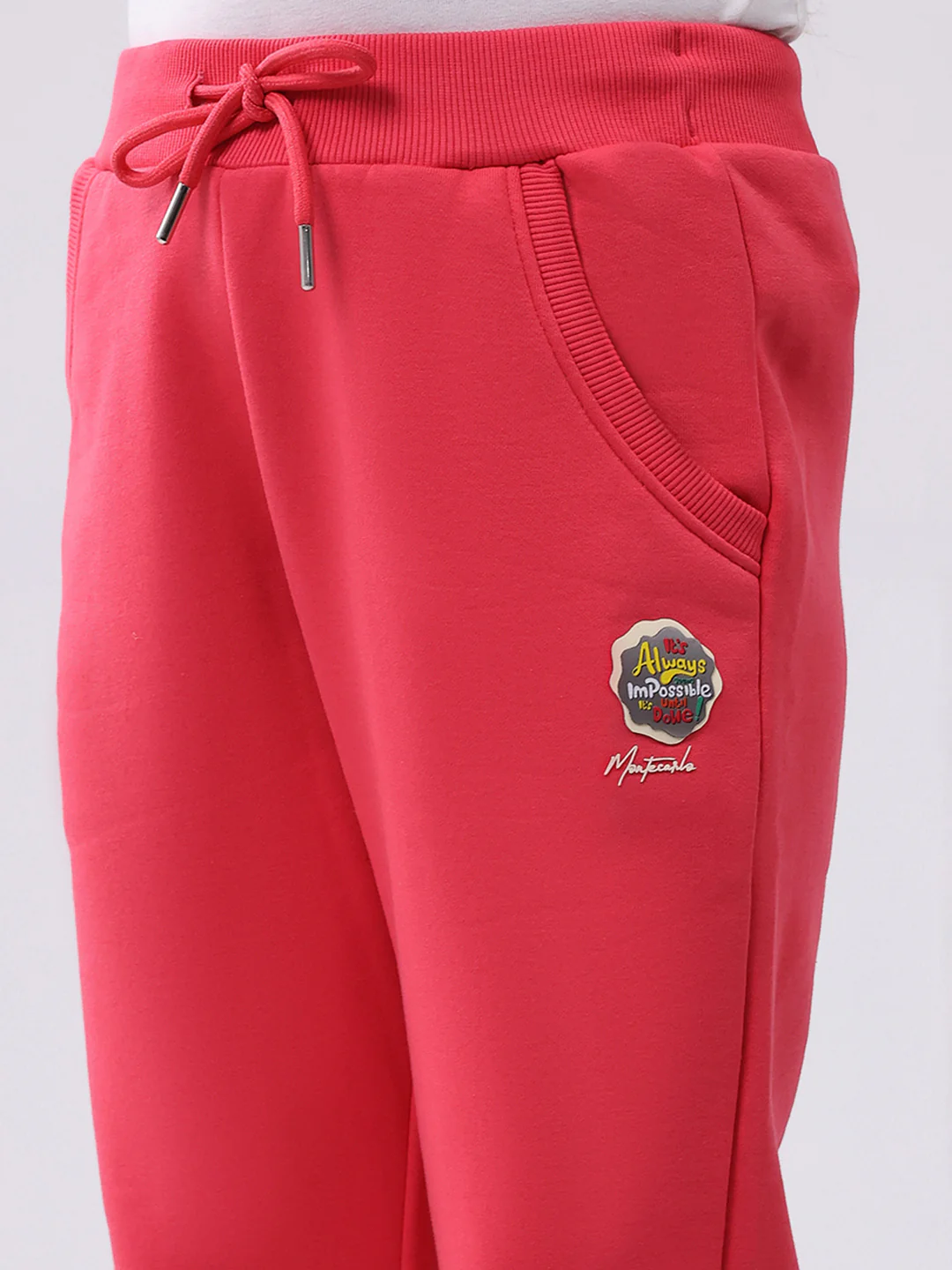 Girls Coral Solid Regular Fit Lower - Image 6