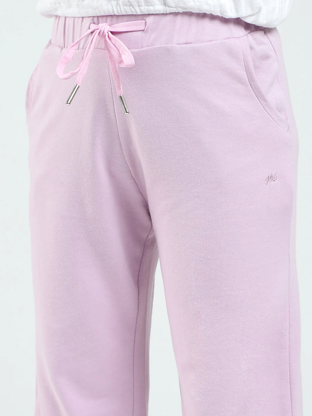 Girls Purple Solid Regular Fit Capri - Image 6