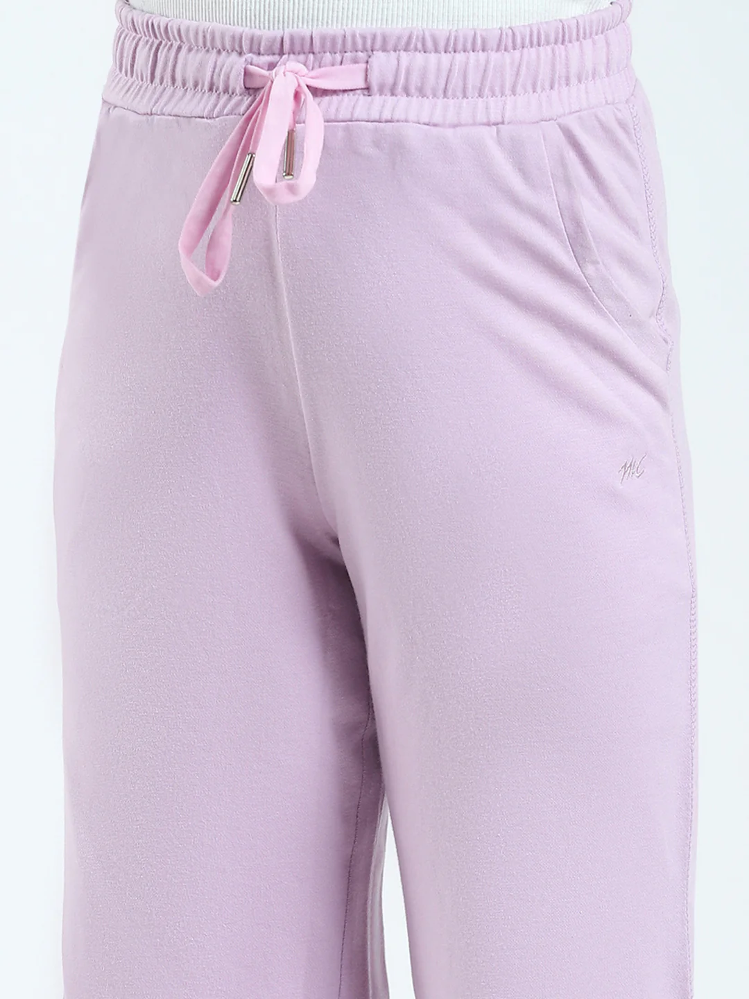Girls Purple Solid Regular Fit Lower - Image 6