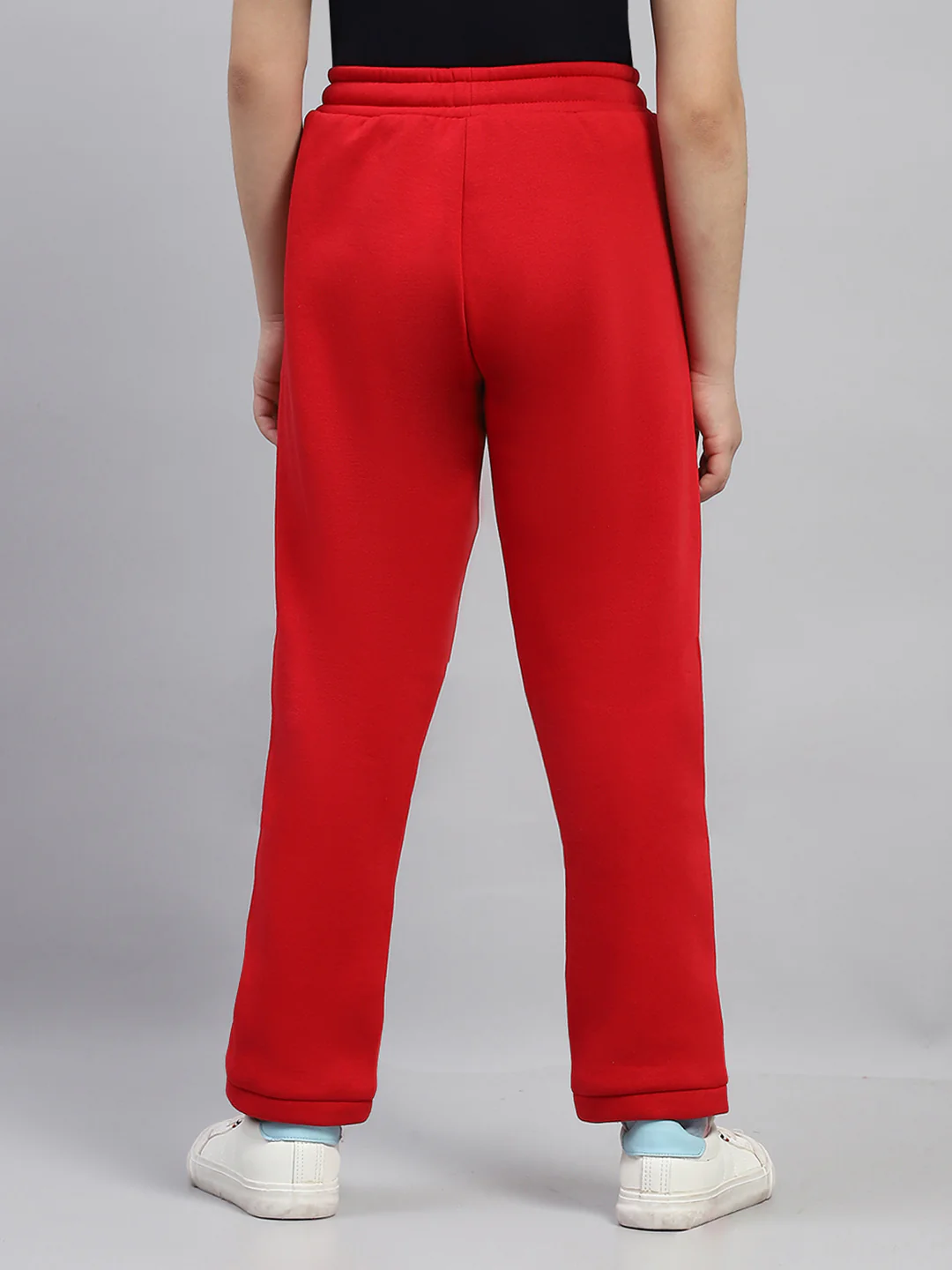 Girls Red Printed Regular Fit Lower - Image 5