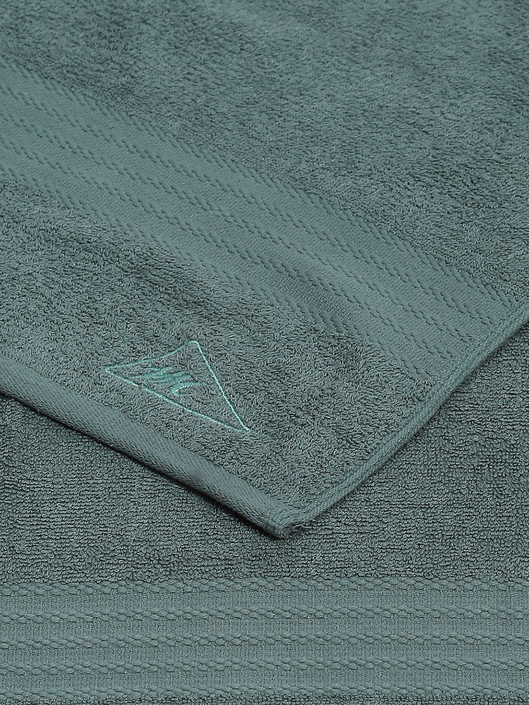 Green Cotton Solid 400 GSM Bath Towel (Jazz) - Image 4