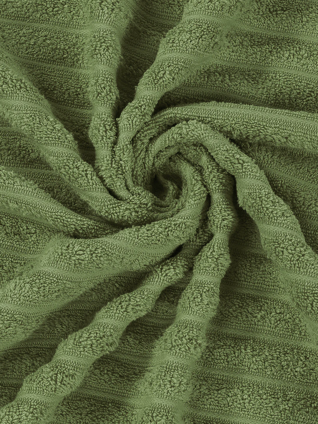 Green & Grey 100% Cotton Solid 500 GSM Bath Towel Sensations 4 Pc Set Gifting Box Pack - Image 12