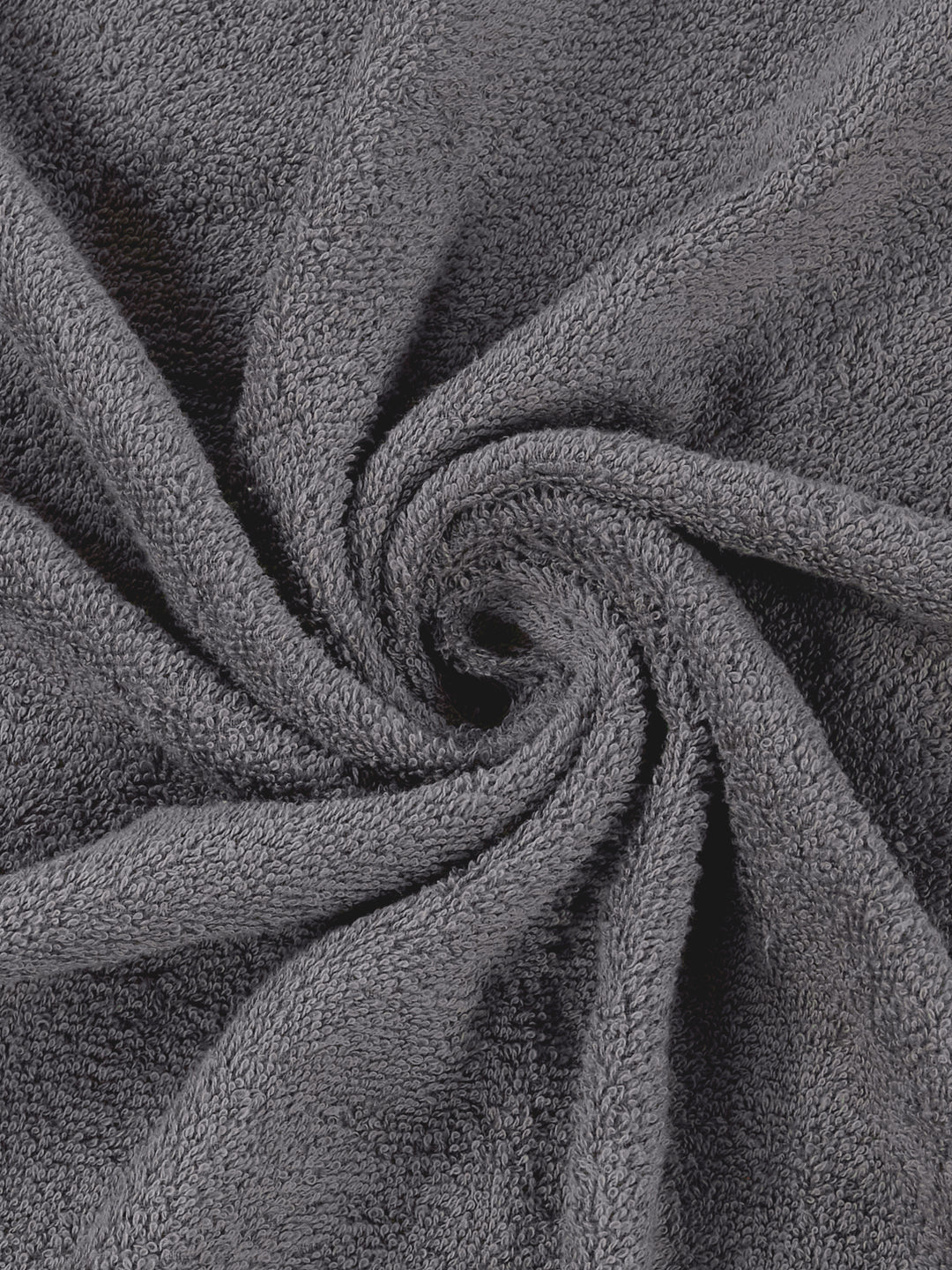 Grey 100% Cotton Solid 380 GSM Bath Towel Jazz 4 Pc Set Gifting Box Pack - Image 9