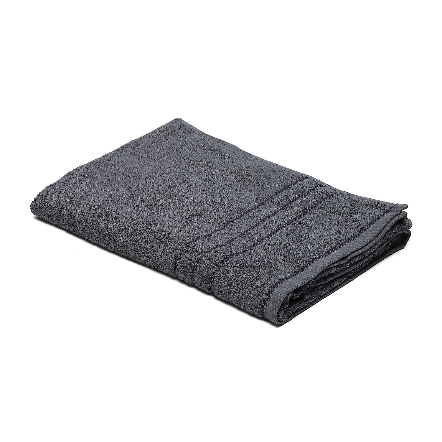 Grey Cotton 350 GSM Bath Towel - Image 2