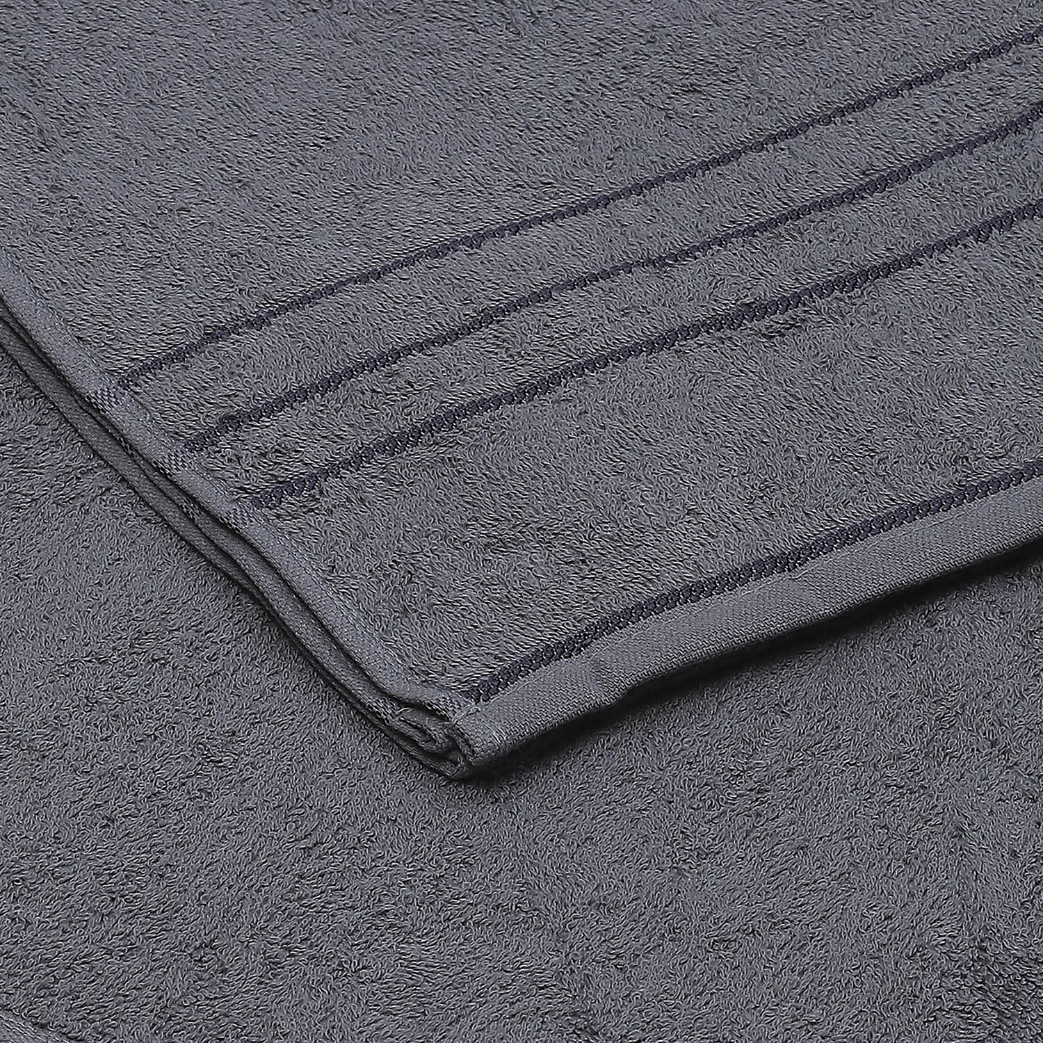 Grey Cotton 350 GSM Bath Towel - Image 3