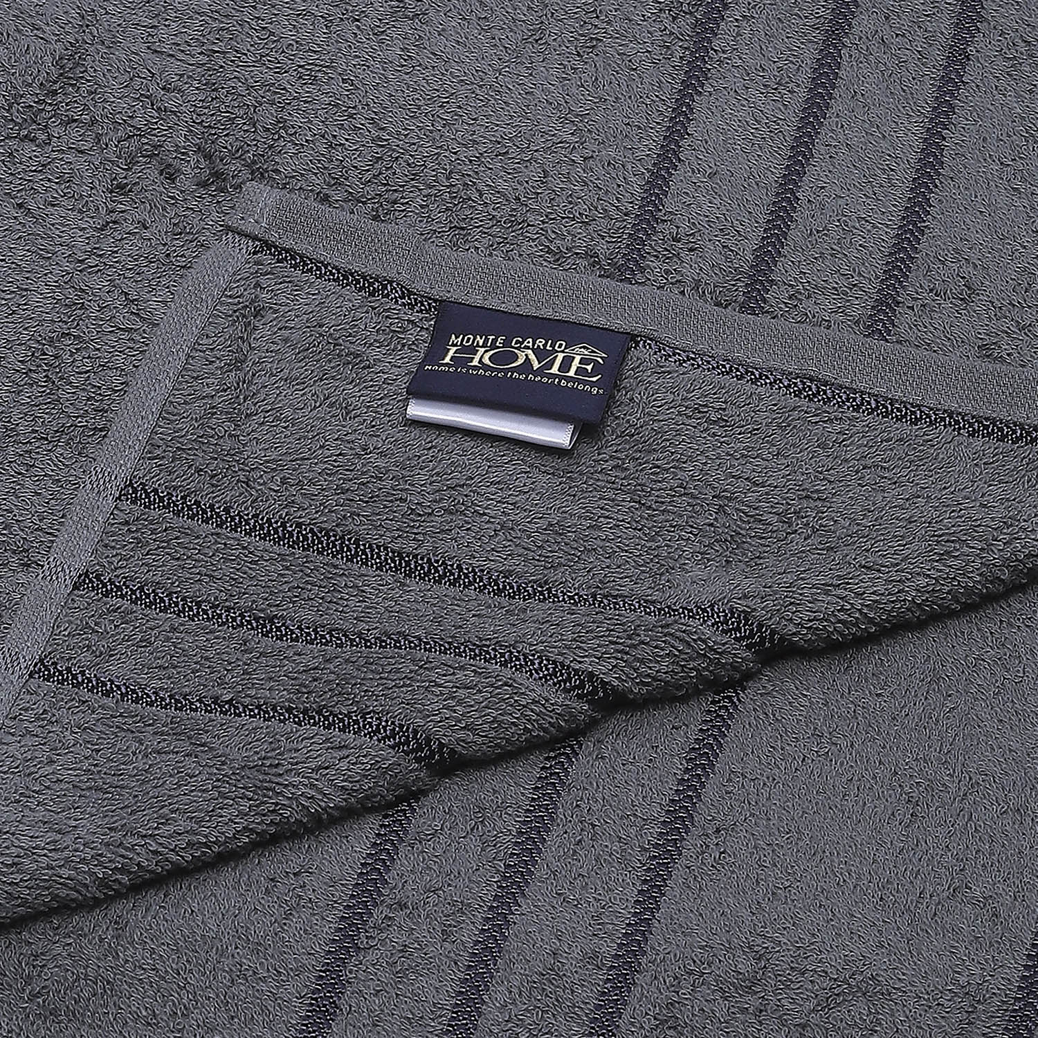 Grey Cotton 350 GSM Bath Towel - Image 4