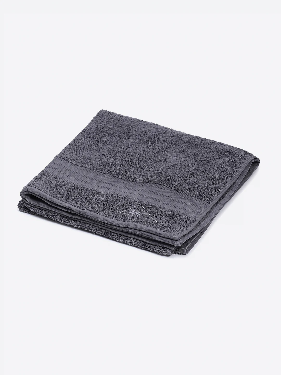 Grey Cotton Solid 400 GSM Bath Towel (Jazz) - Image 2