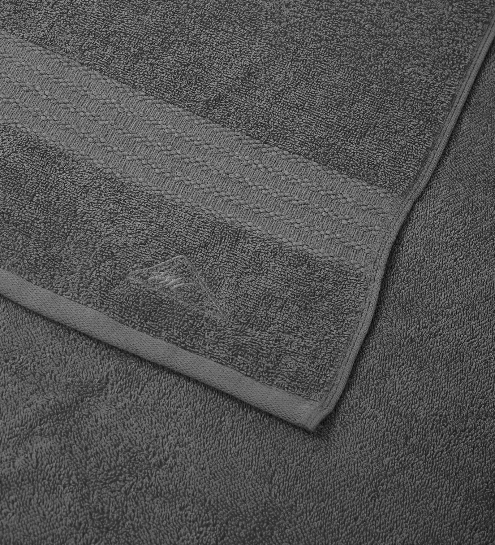 Grey Pure Cotton Solid 380 GSM Bath Towel 1 Piece (Jazz Collection) - Image 6