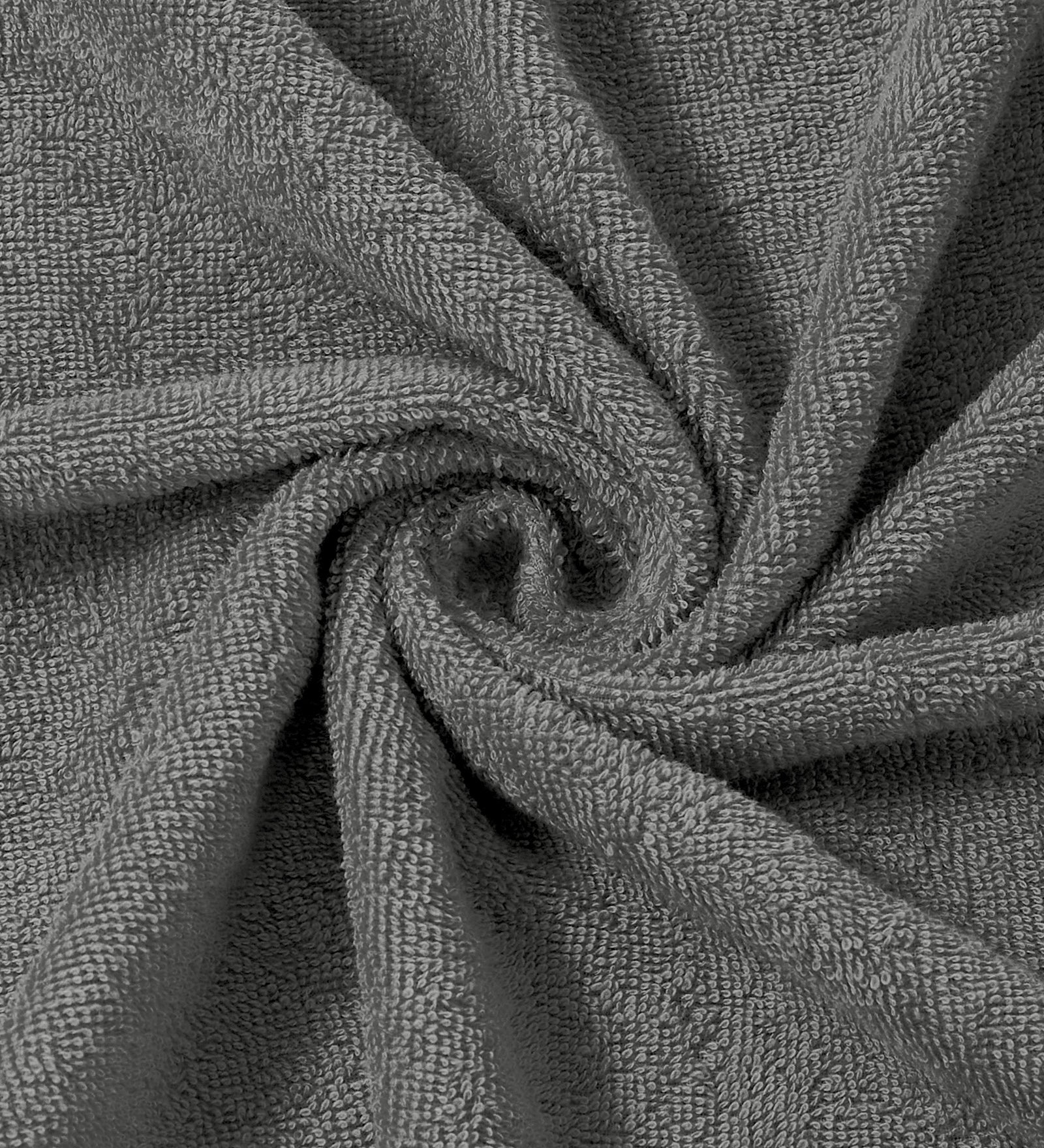 Grey Pure Cotton Solid 380 GSM Bath Towel 1 Piece (Jazz Collection) - Image 7