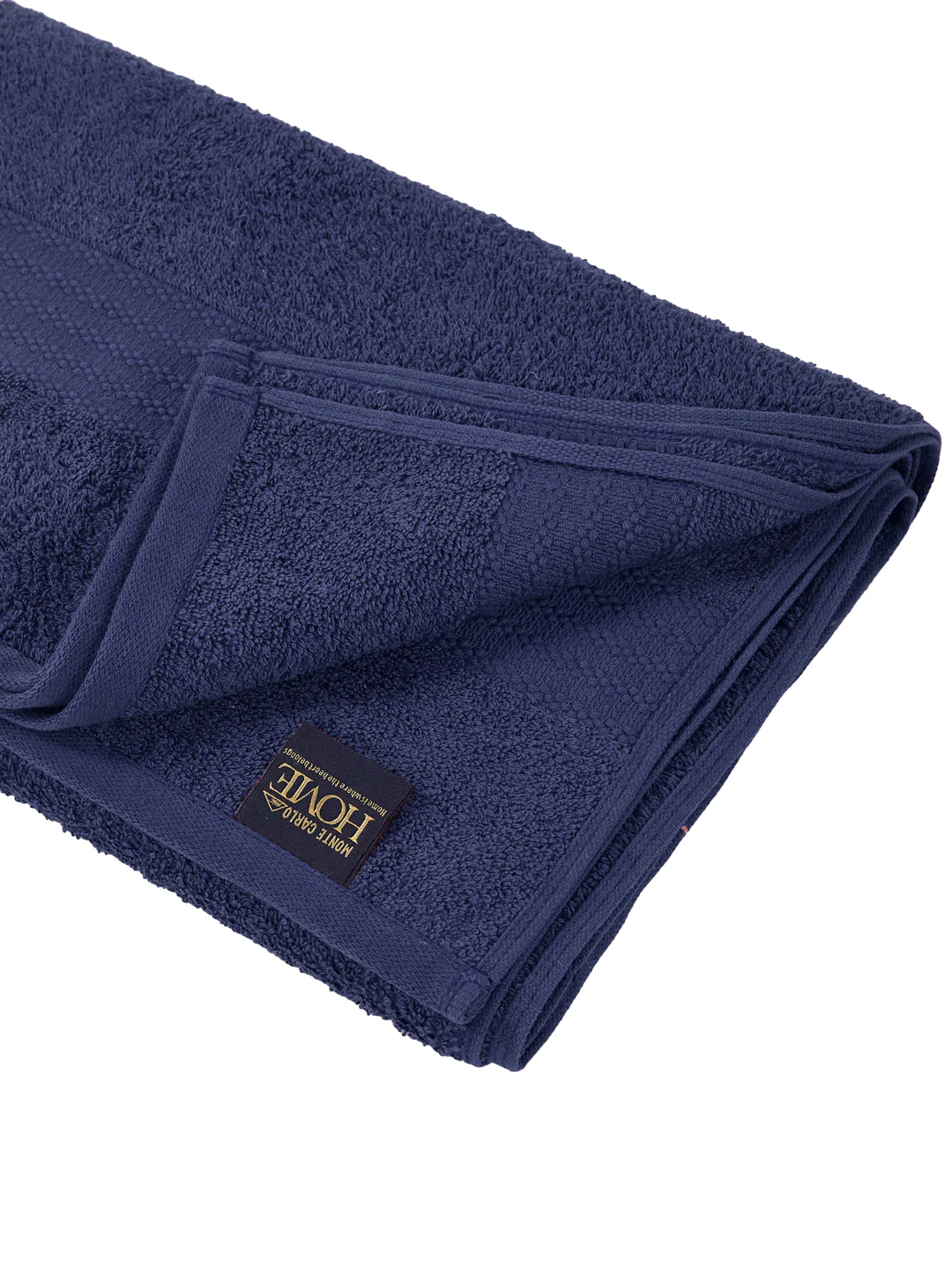 Insignia Blue 100% Cotton Solid 380 GSM Bath Towel Jazz 4 Pc Set Gifting Box Pack - Image 7