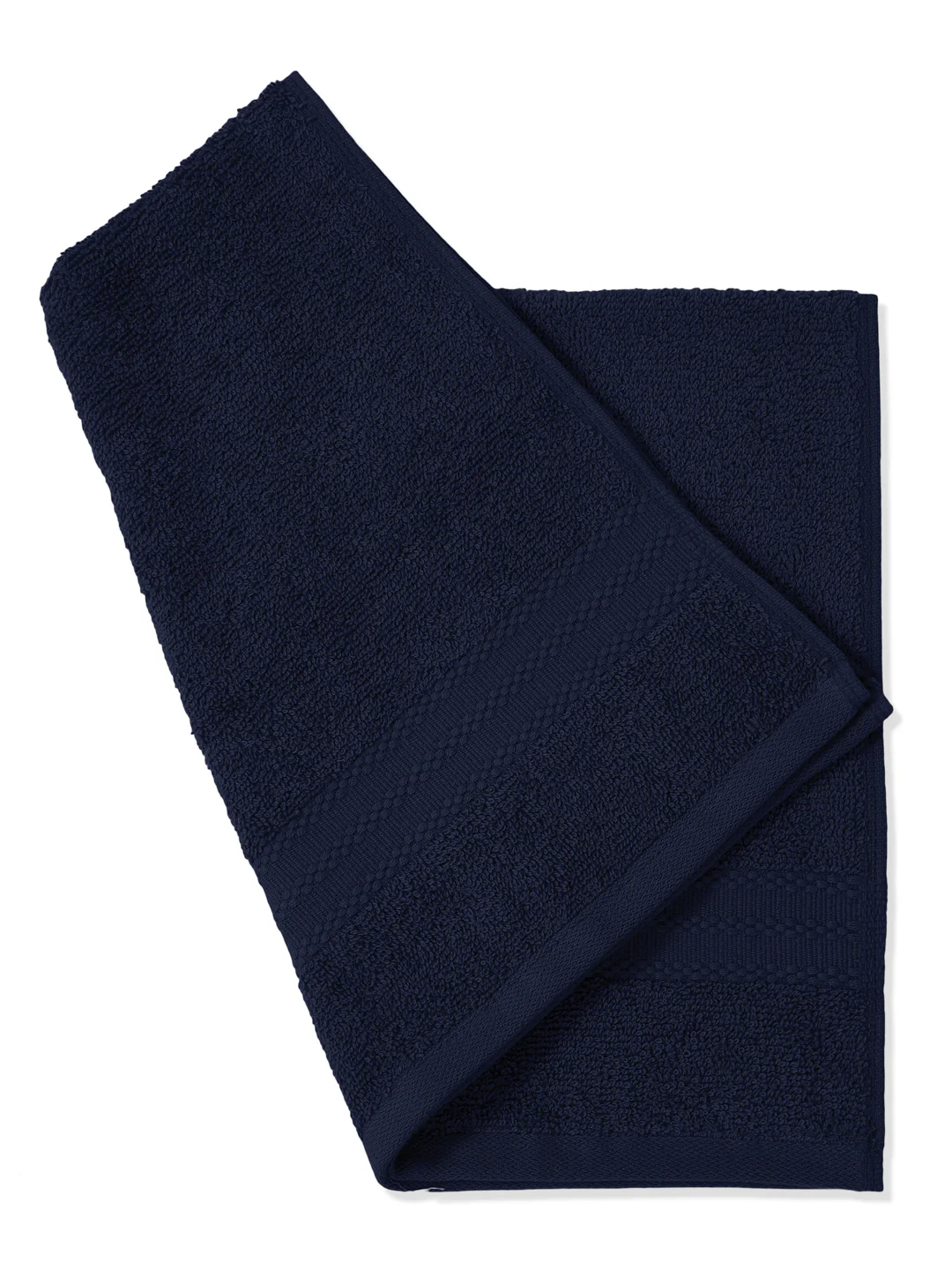 Insignia Blue Pure Cotton Solid 380 GSM Hand Towel 2 Pc Set (Jazz Collection) - Image 8