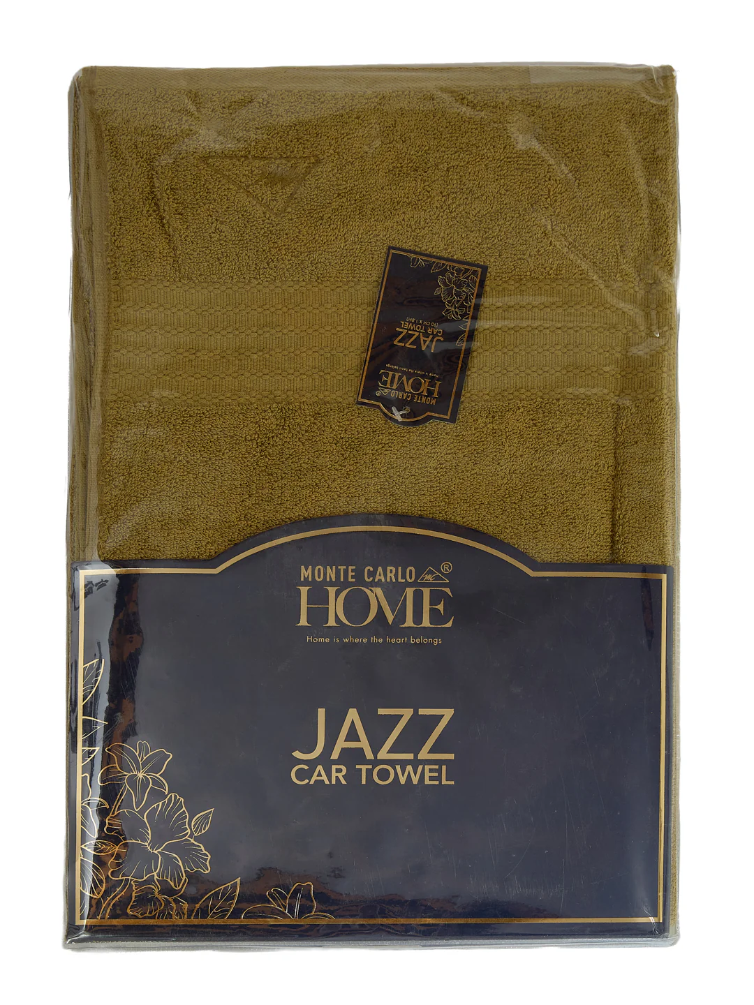 Khaki Pure Cotton Solid 380 GSM Car Towel 1 Piece (Jazz Collection) - Image 8