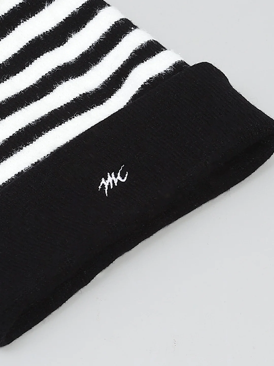 Kids Black Self Design Cap - Image 7