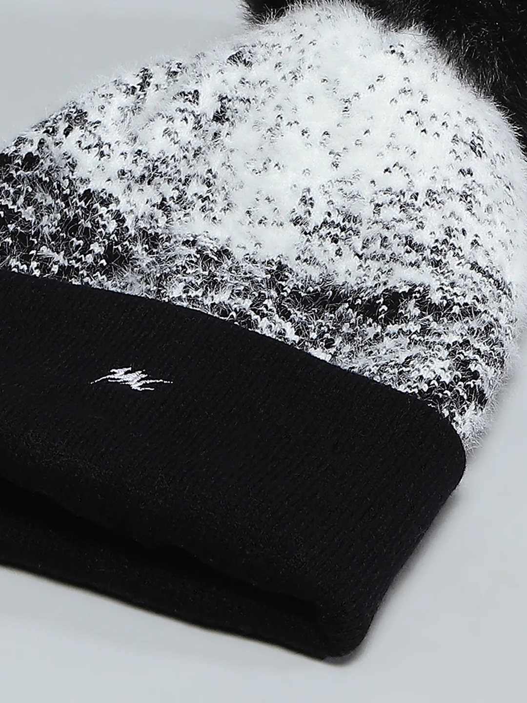 Kids Black Self Design Cap - Image 7