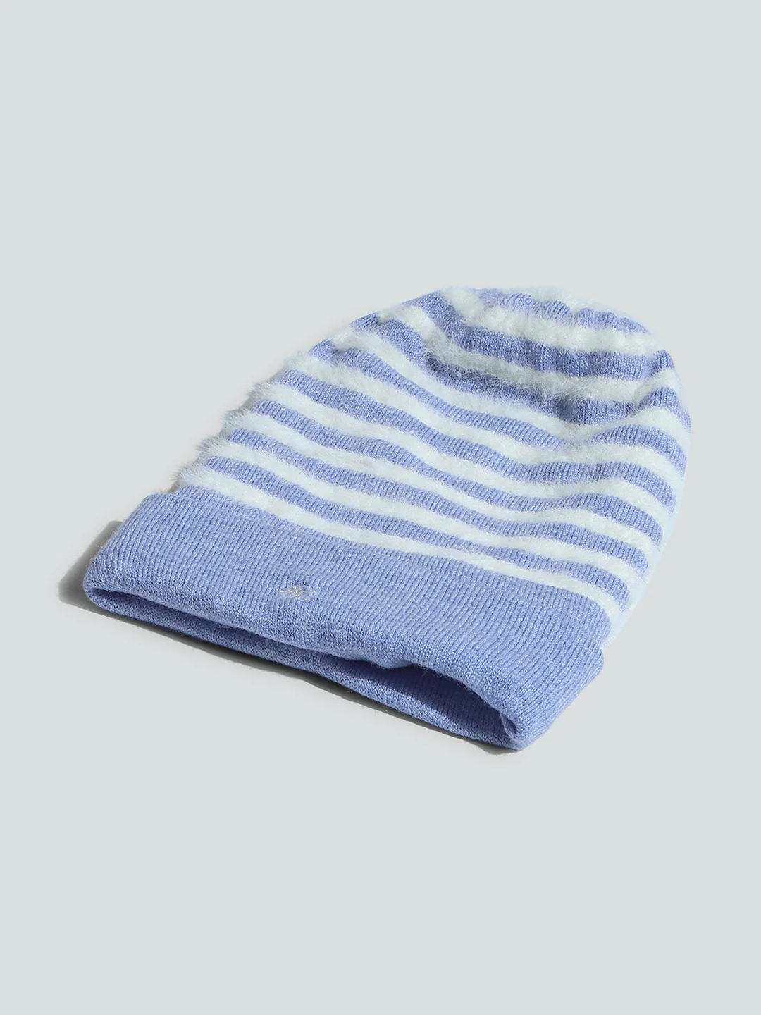 Kids Blue Self Design Cap - Image 6