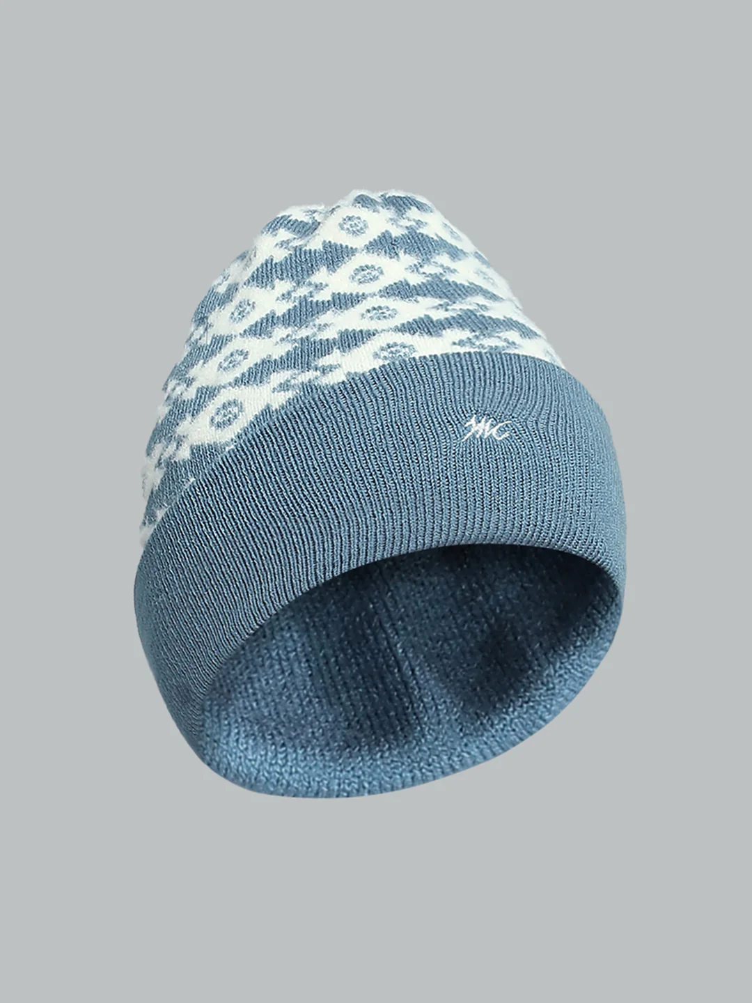Kids Blue Self Design Cap - Image 2