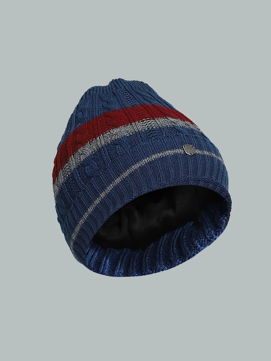 Kids Blue Self Design Cap - Image 2