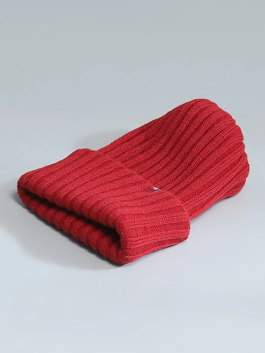 Kids Maroon Self Design Cap - Image 6