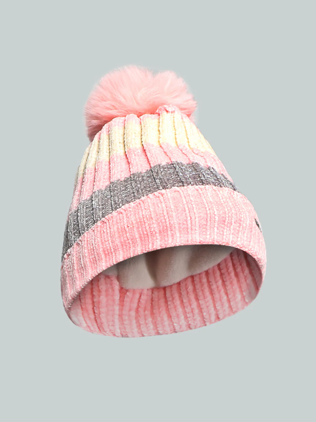 Kids Pink Self Design Cap - Image 2