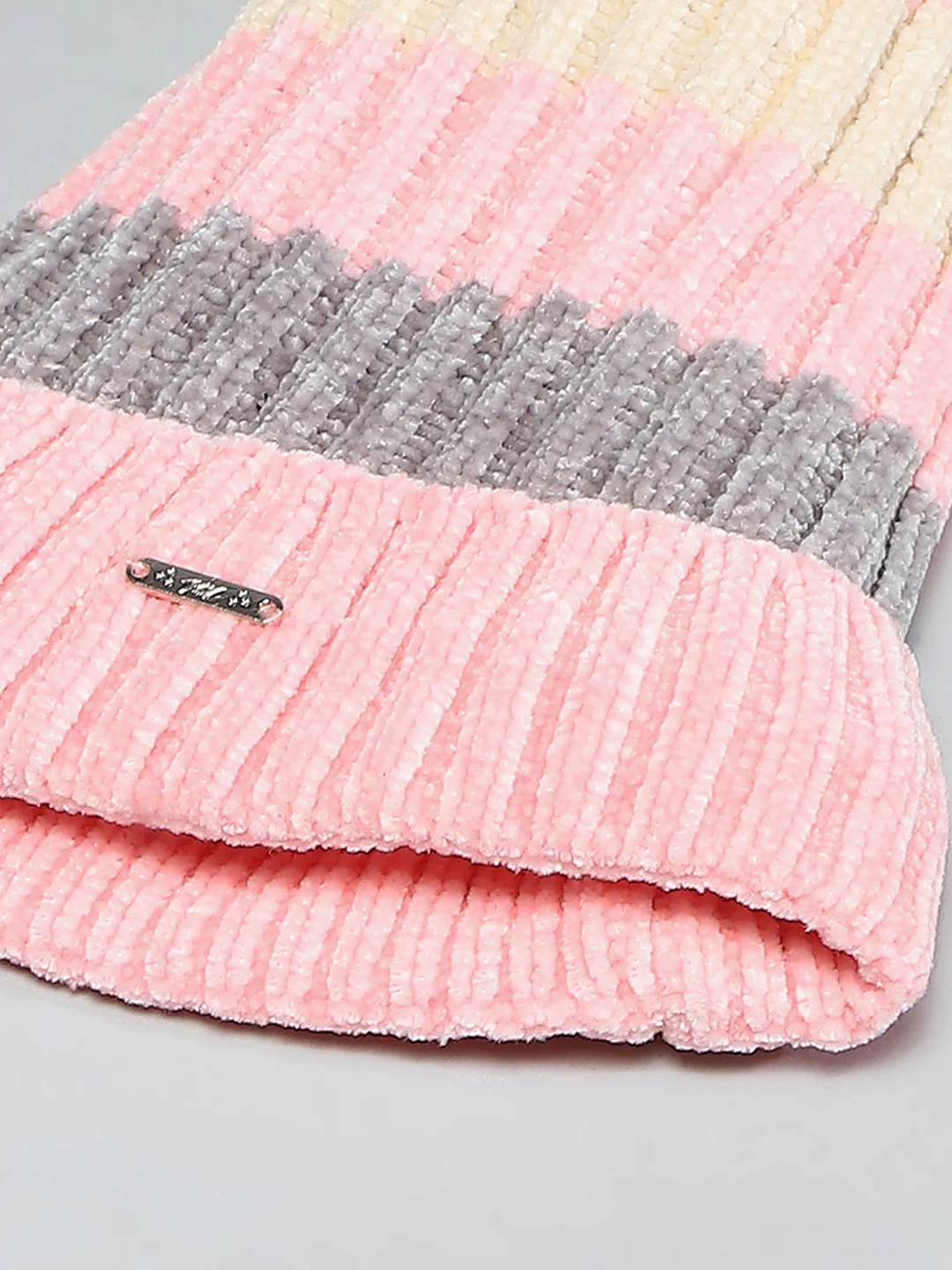 Kids Pink Self Design Cap - Image 7